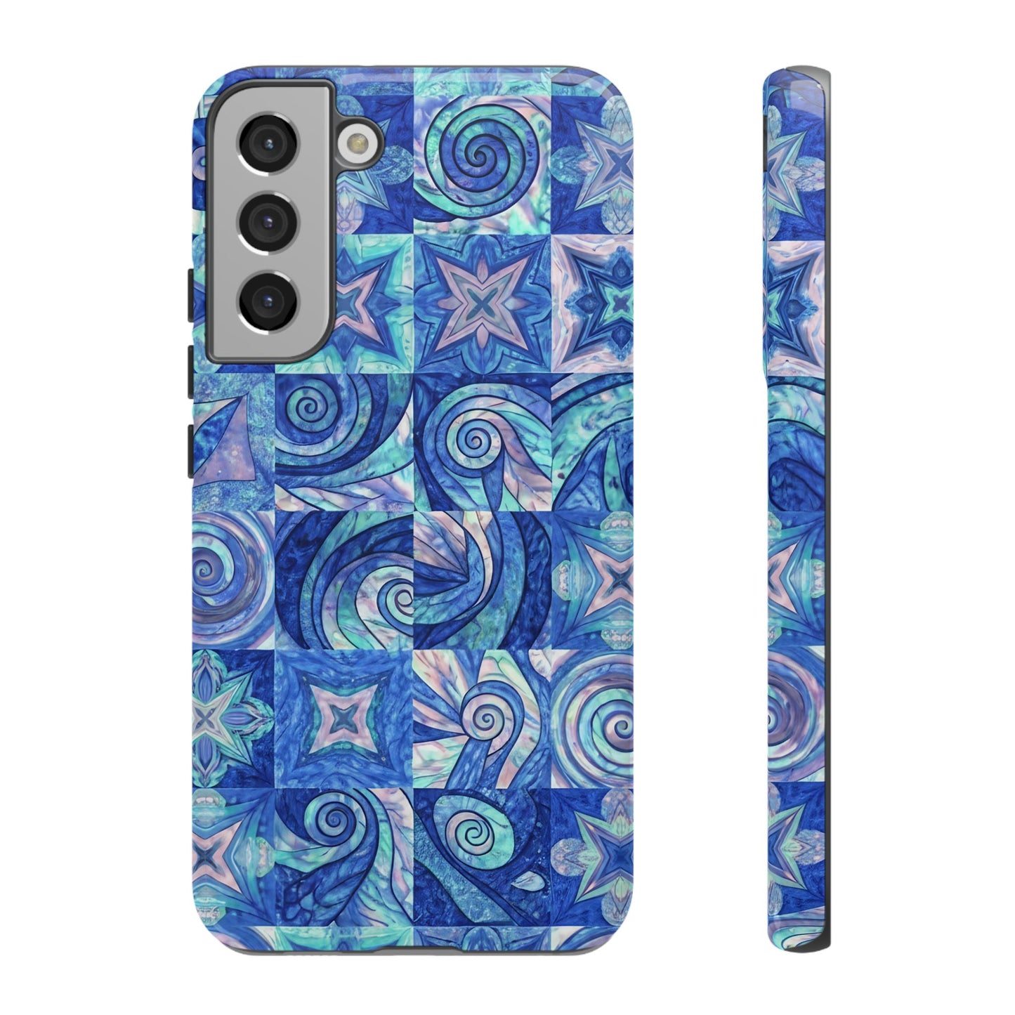 Sea Blue Abstract Samsung Tough Phone Case