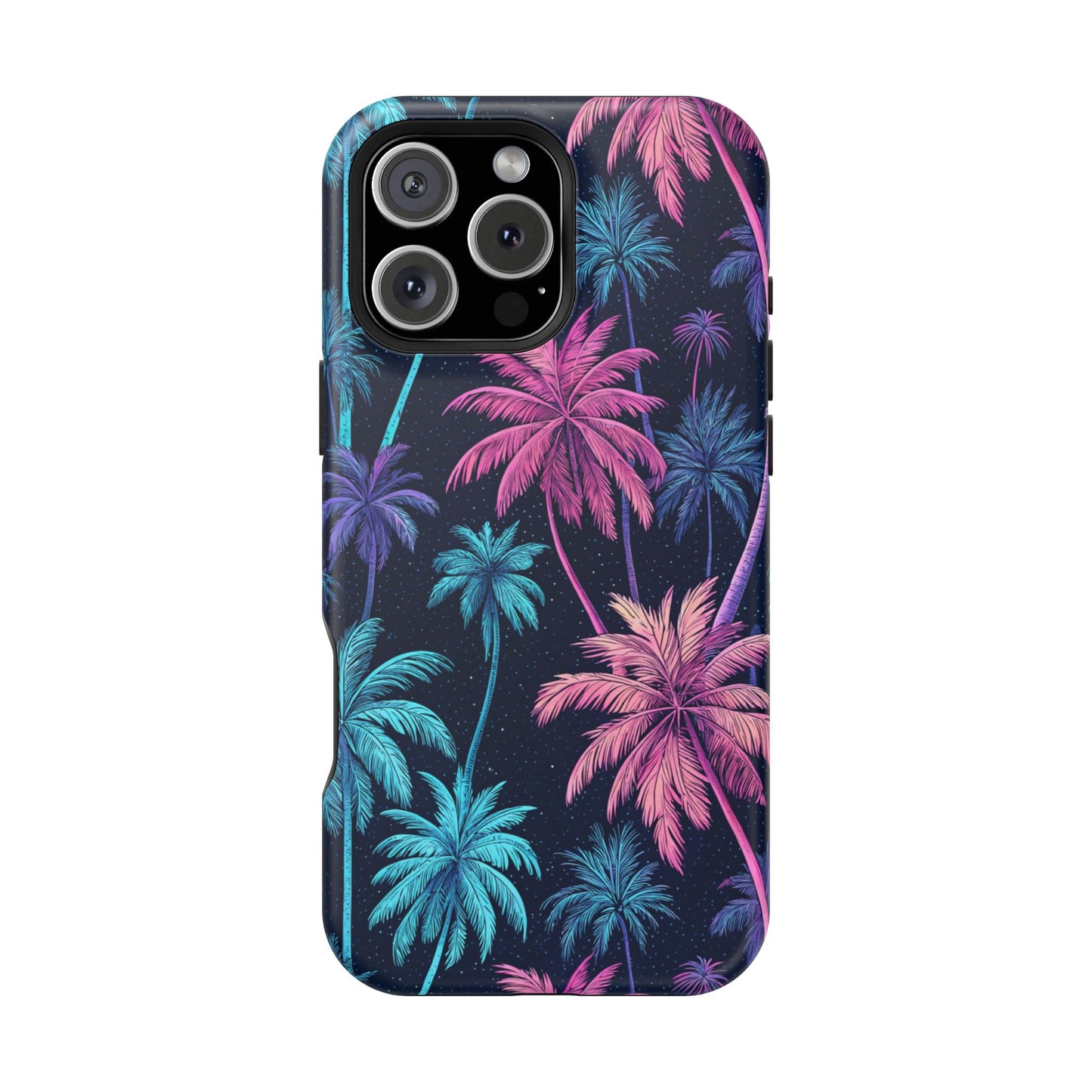 Neon Palm Trees Phone Case - Tropical iPhone Cover with MagSafe®