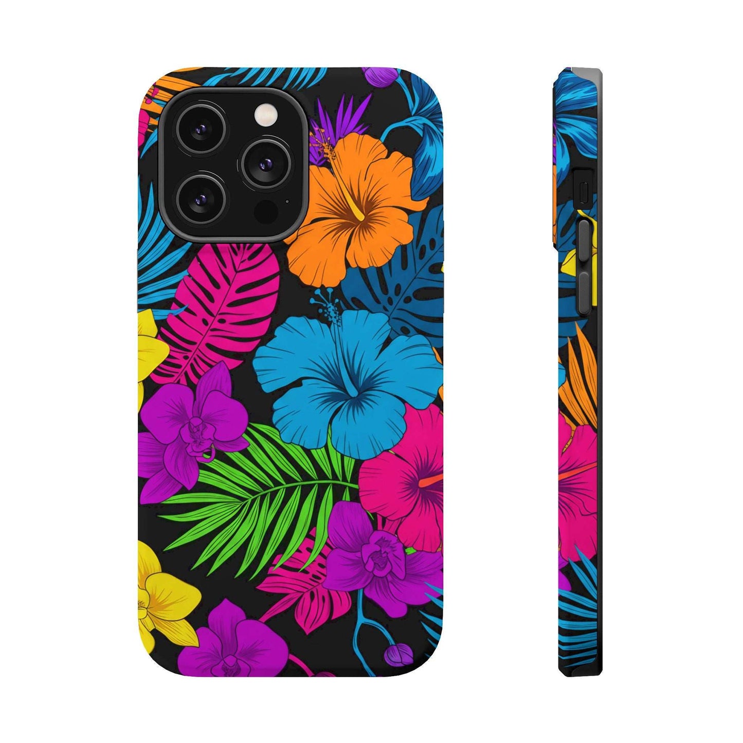 Modern Tropical Floral Design iPhone Case