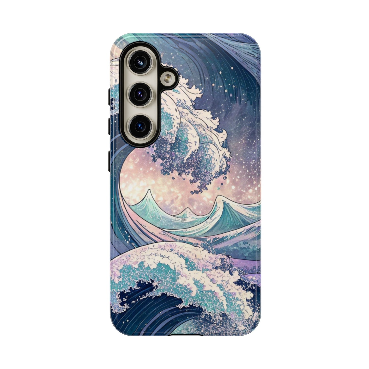 Crashing Waves Samsung tough phone case with durable, drop-resistant material and beach-inspired wave design for Samsung Galaxy models.