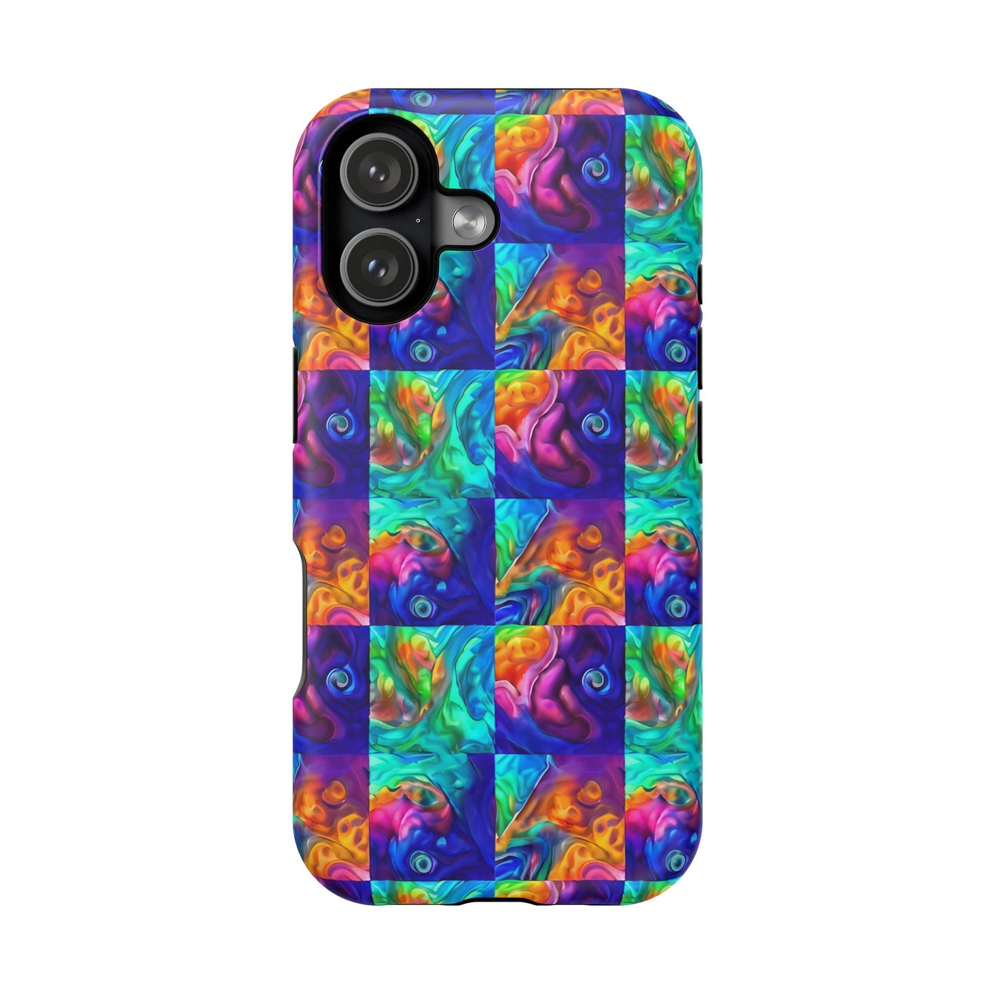 Abalone Swirl iPhone Case — Glowing Shell Impact-Resistant Case