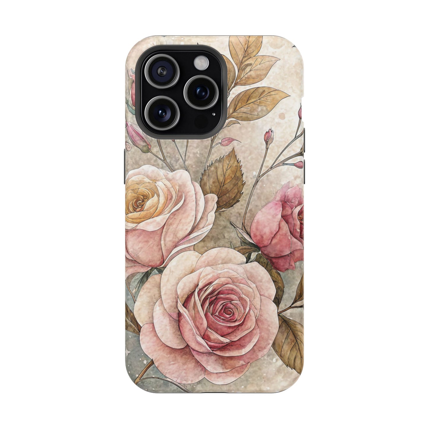 Vintage Rose iPhone Tough Case