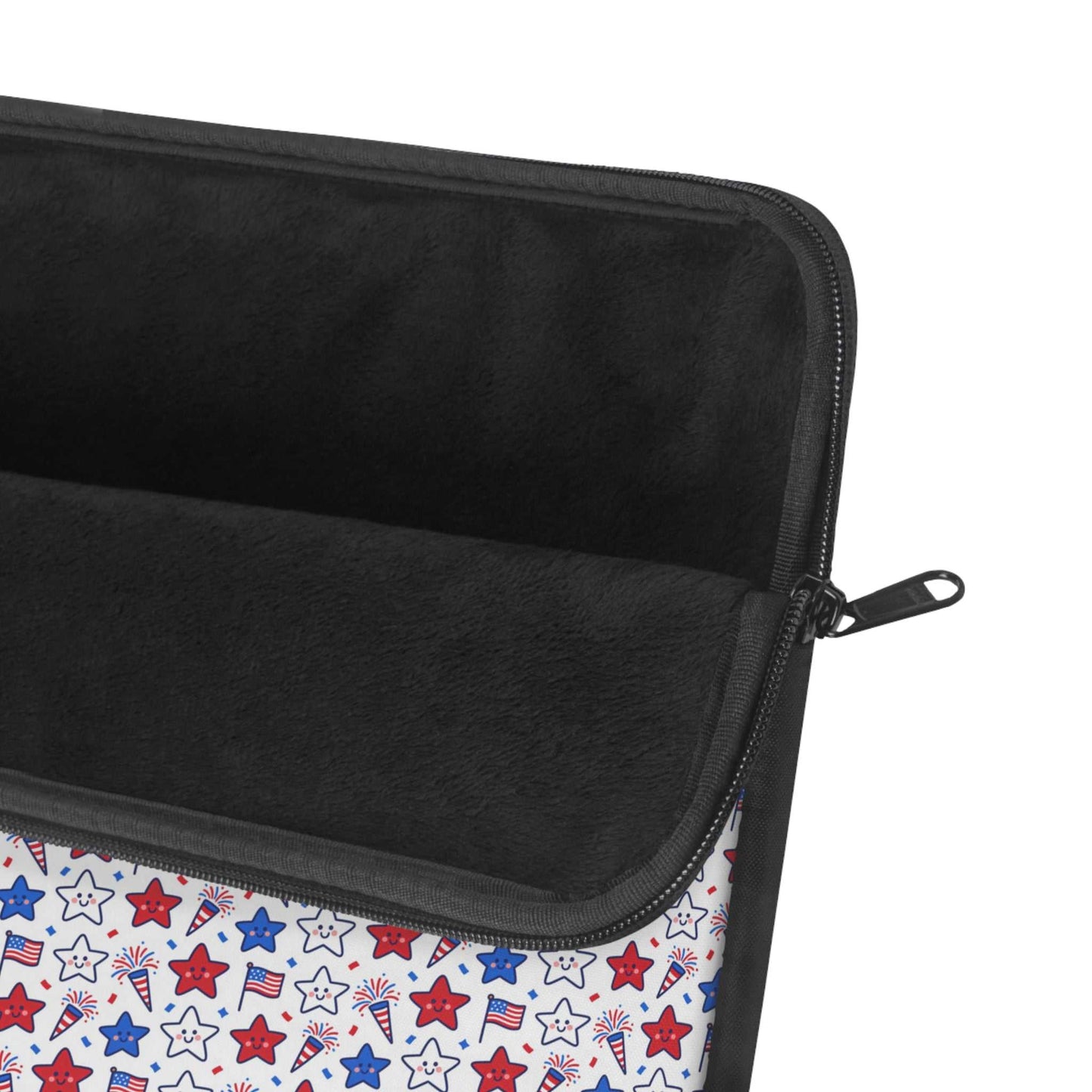 Kawaii 4th of July Laptop Sleeve – Cute Patriotic Laptop Case with Plush Protection