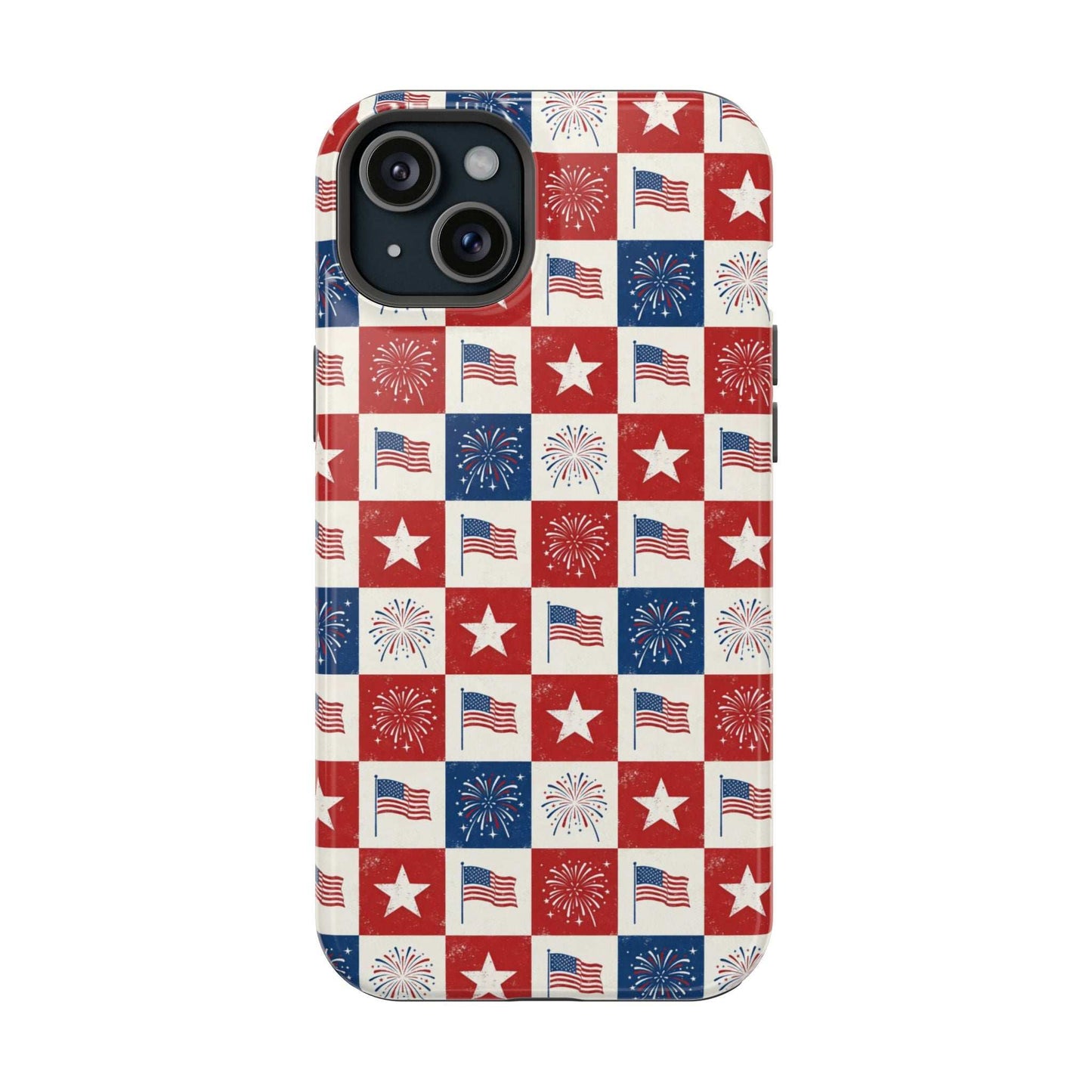 4th of July Patriotic iPhone Case — Magnetic Impact-Resistant