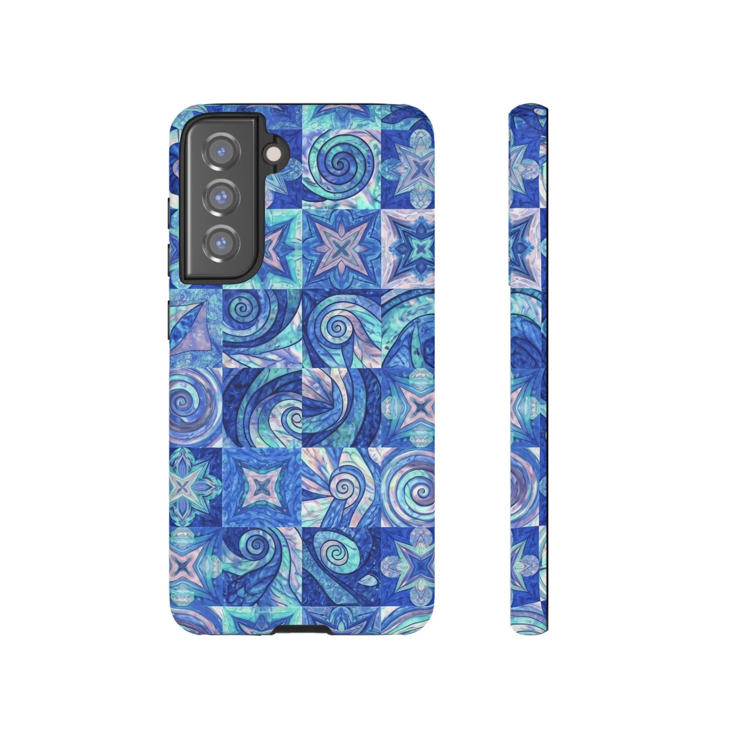 Sea Blue Abstract Samsung Tough Phone Case