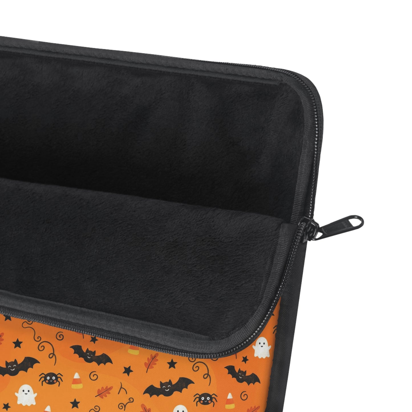 Boo-tiful Halloween Bat & Candy Orange Laptop Sleeve