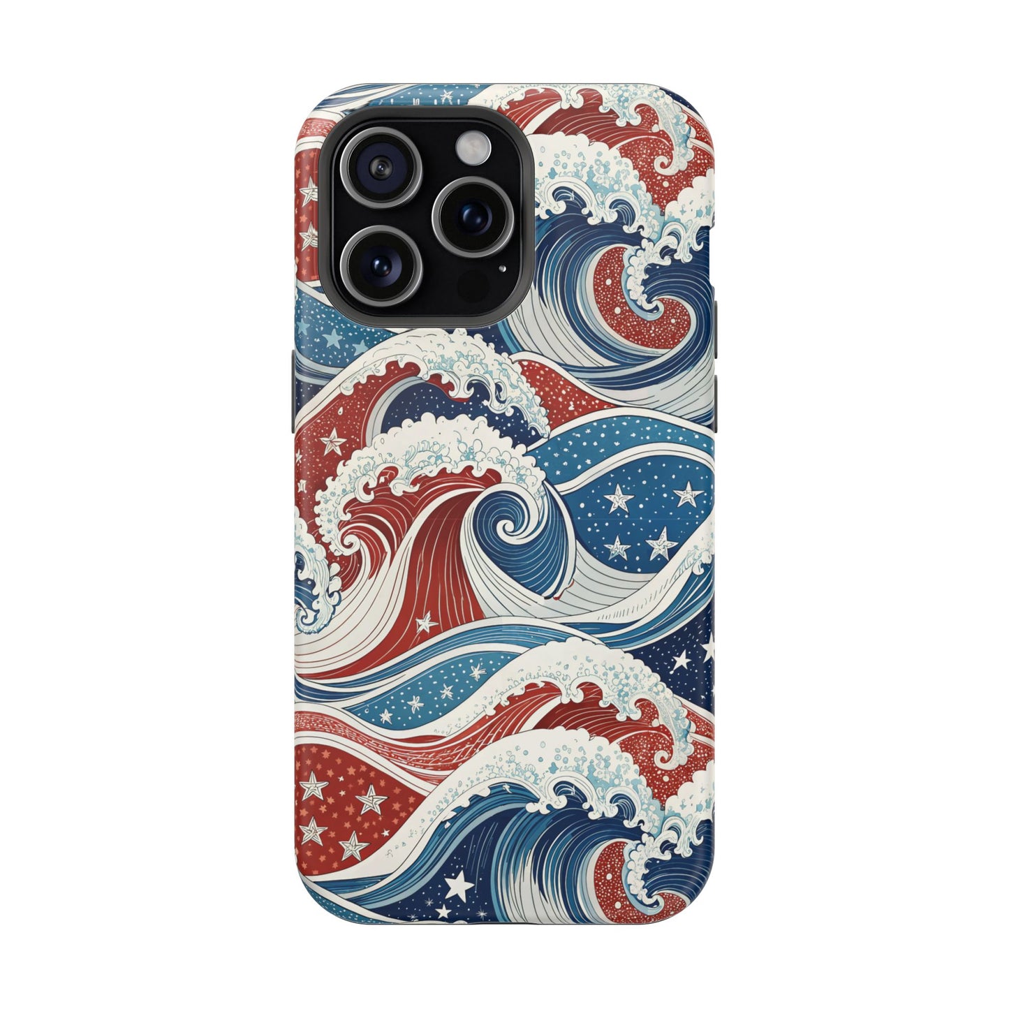 Patriotic Waves Design iPhone Tough Case