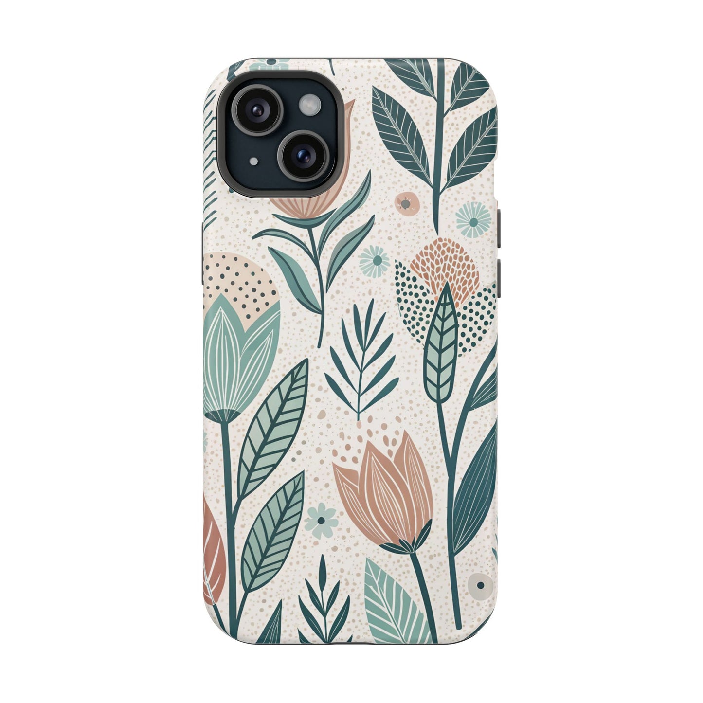 Swedish Inspired Floral design iPhone Tough Case