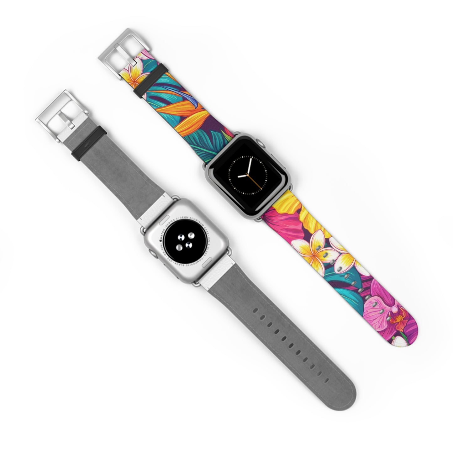 Vibrant Floral iWatch Band — Colorful Bloom Replacement Strap