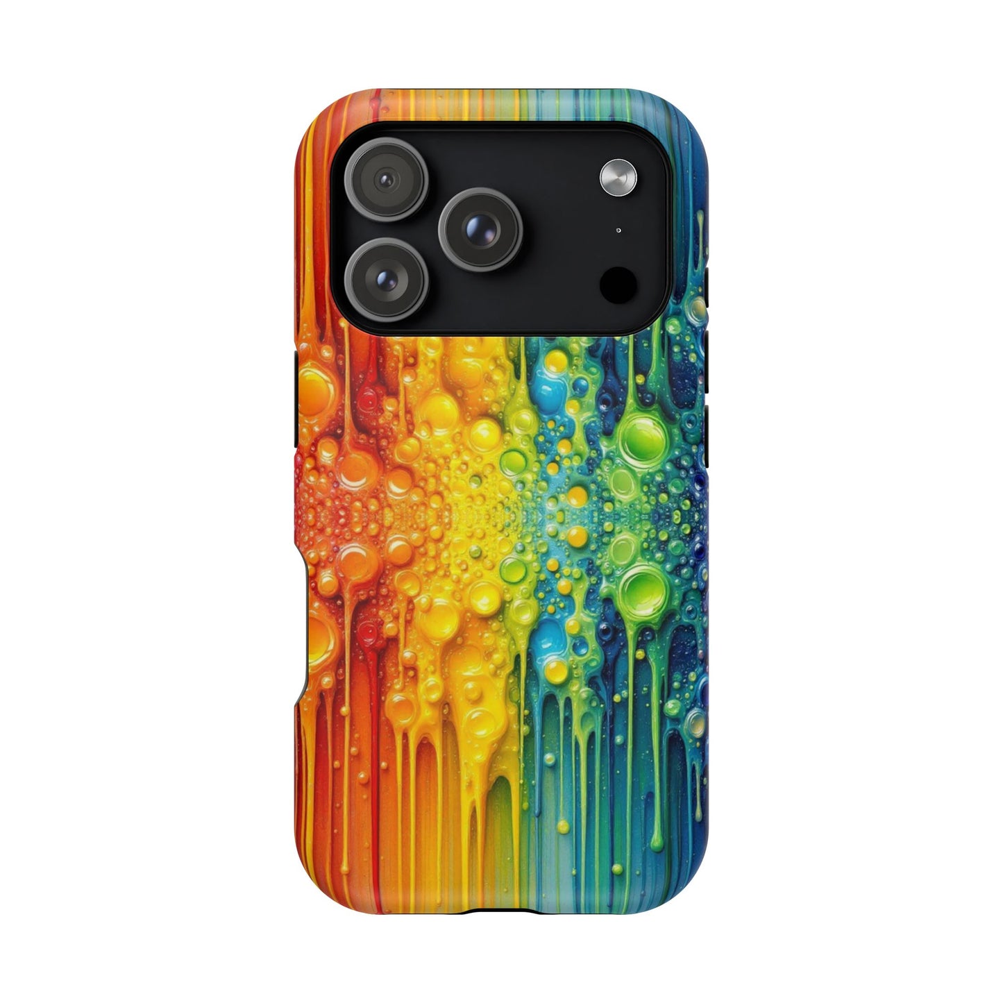 Rainbow Paint Splash iPhone Tough Case