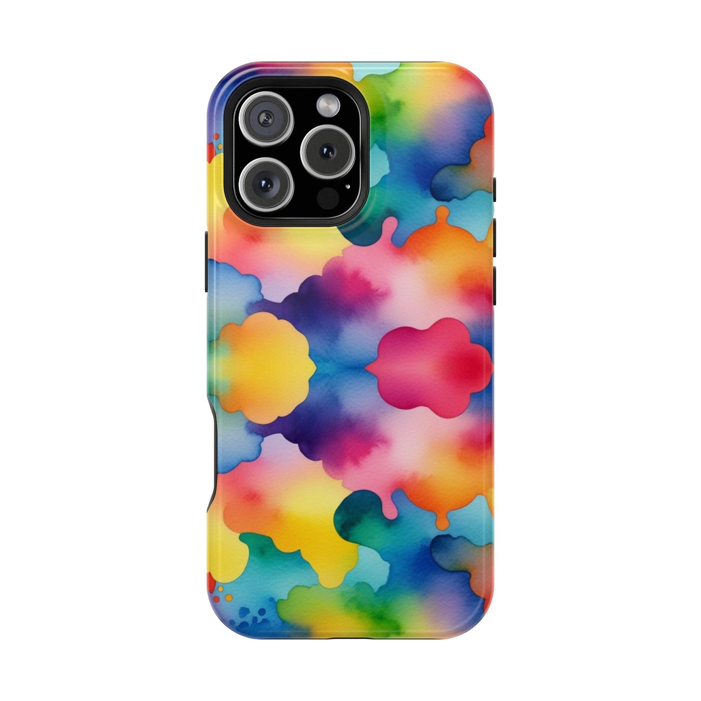 Watercolor Rainbow Clouds iPhone Tough Case