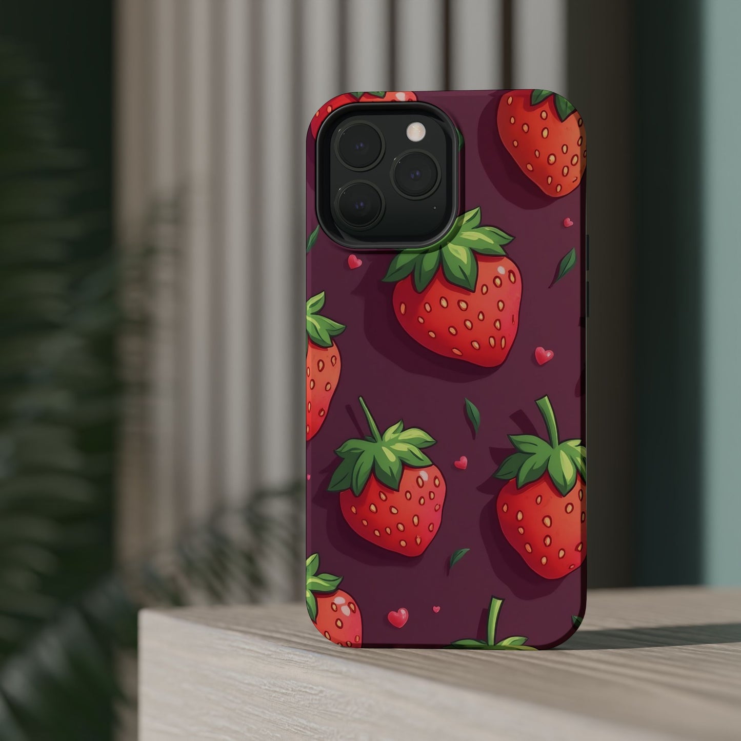 Strawberry Design iPhone Tough Phone Case