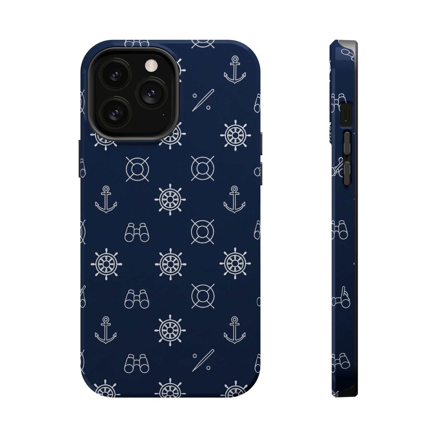 Minimalist Nautical iPhone Case — Magnetic Impact-Resistant Phone Case