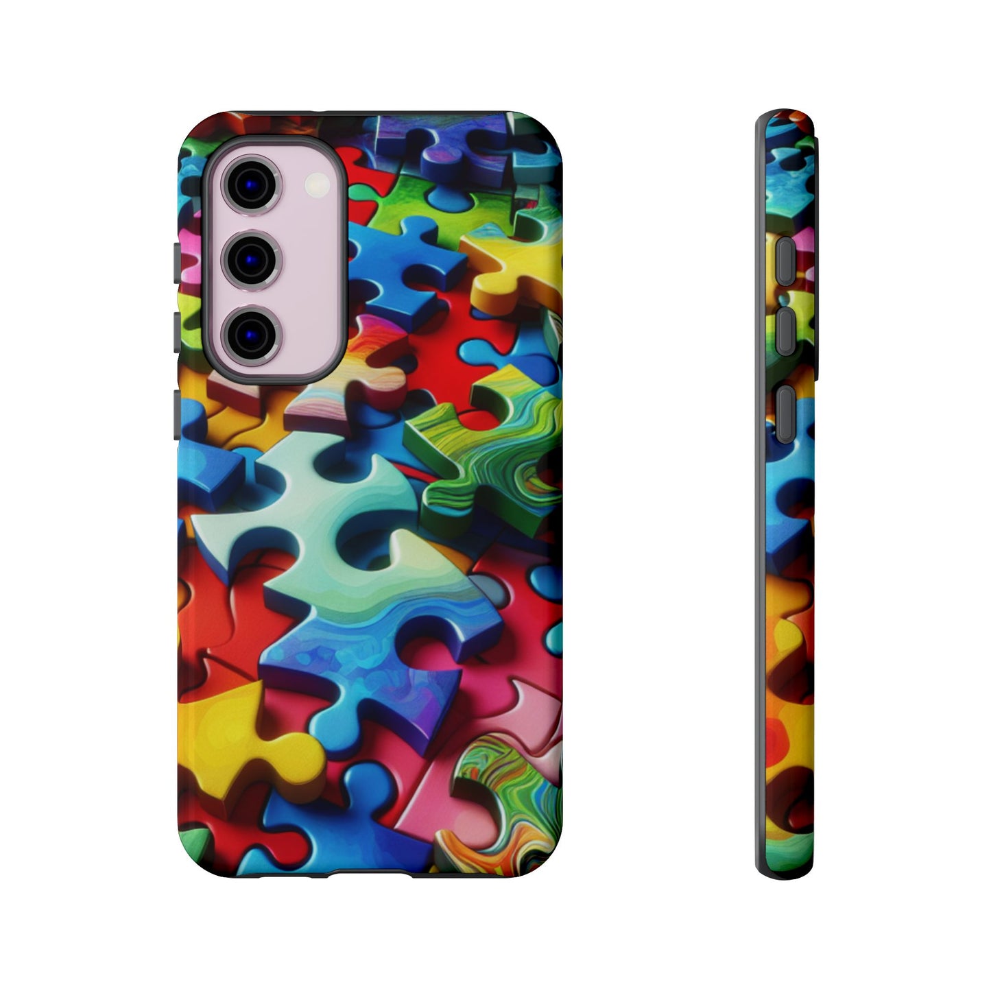 Rainbow Puzzle Design Samsung Tough Case