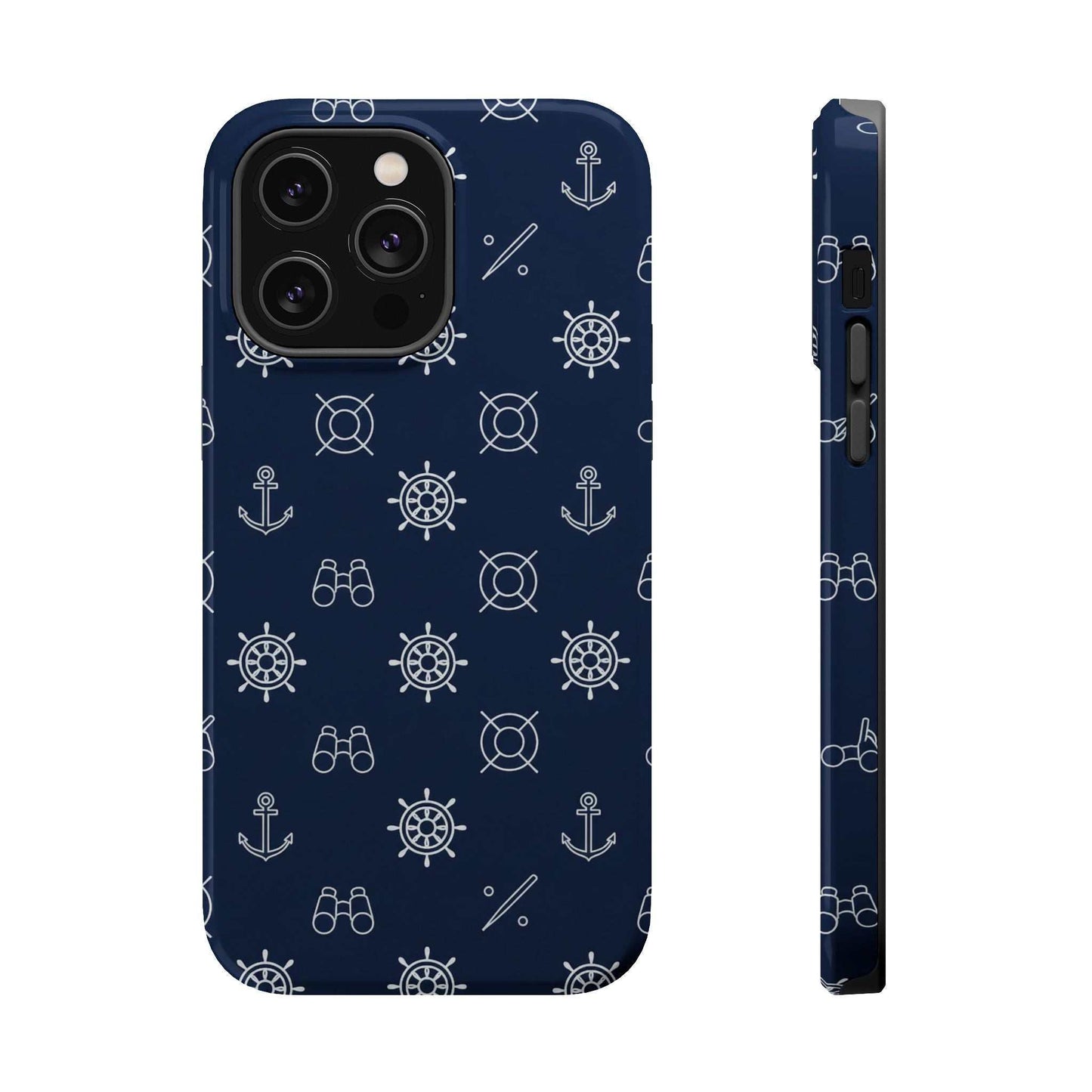 Minimalist Nautical iPhone Case — Magnetic Impact-Resistant Phone Case