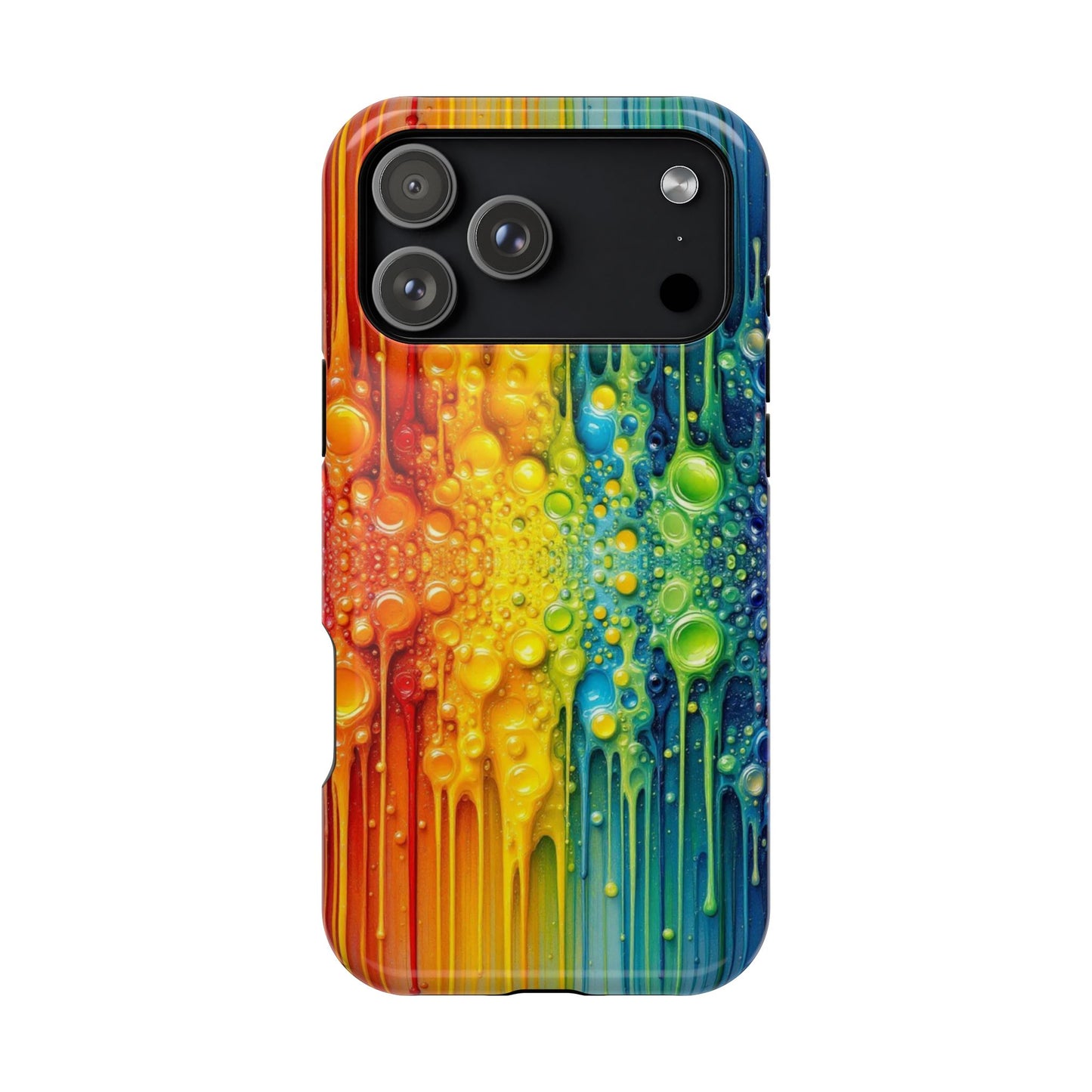 Rainbow Paint Splash iPhone Tough Case