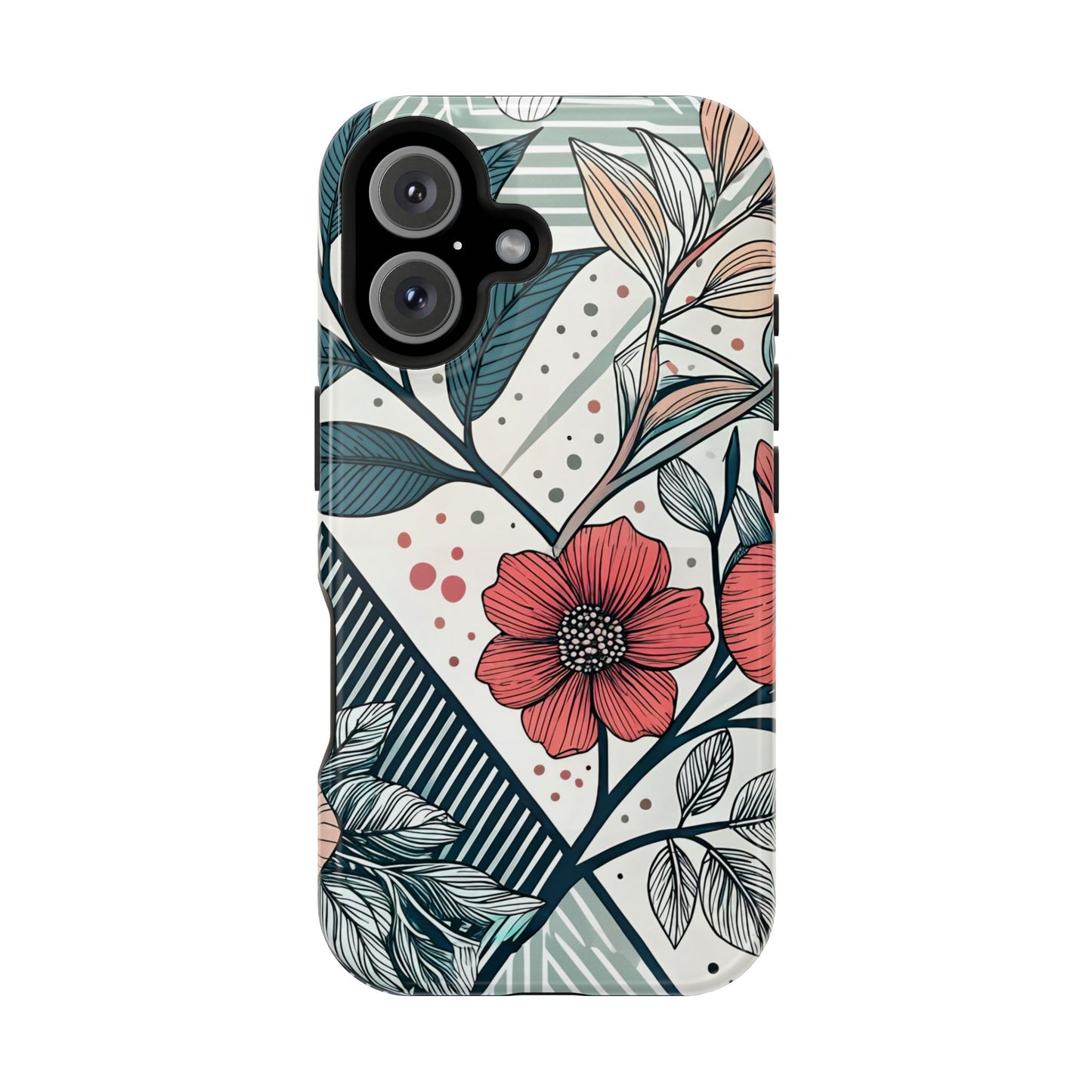 Geometric Flower iPhone Tough Case