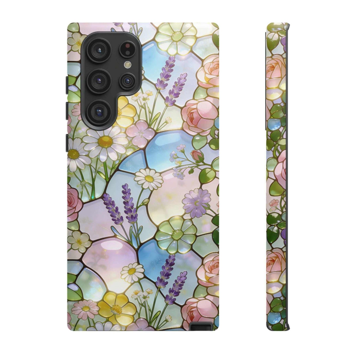 Floral Stained Glass Samsung Phone Case — Tough Cases