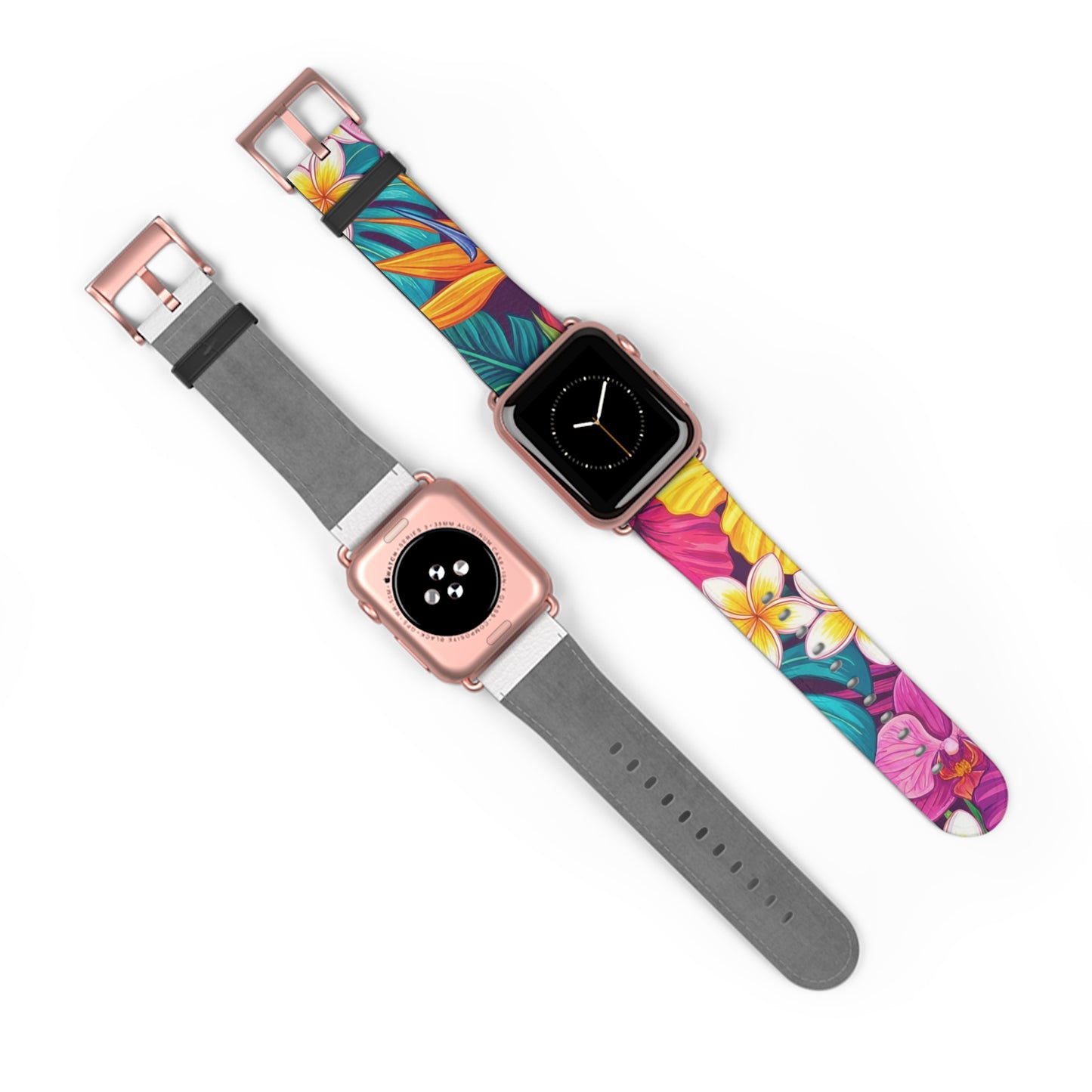 Vibrant Floral iWatch Band — Colorful Bloom Replacement Strap