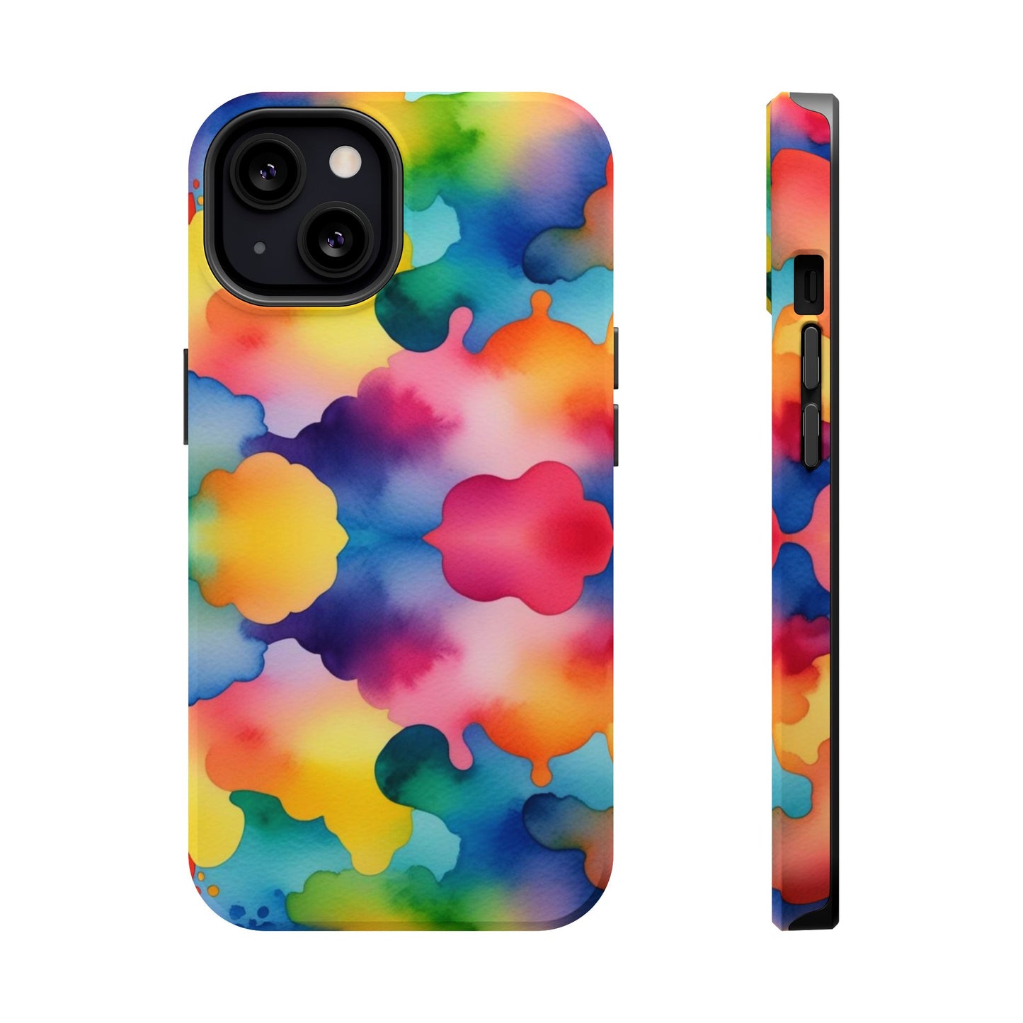 Watercolor Rainbow Clouds iPhone Tough Case