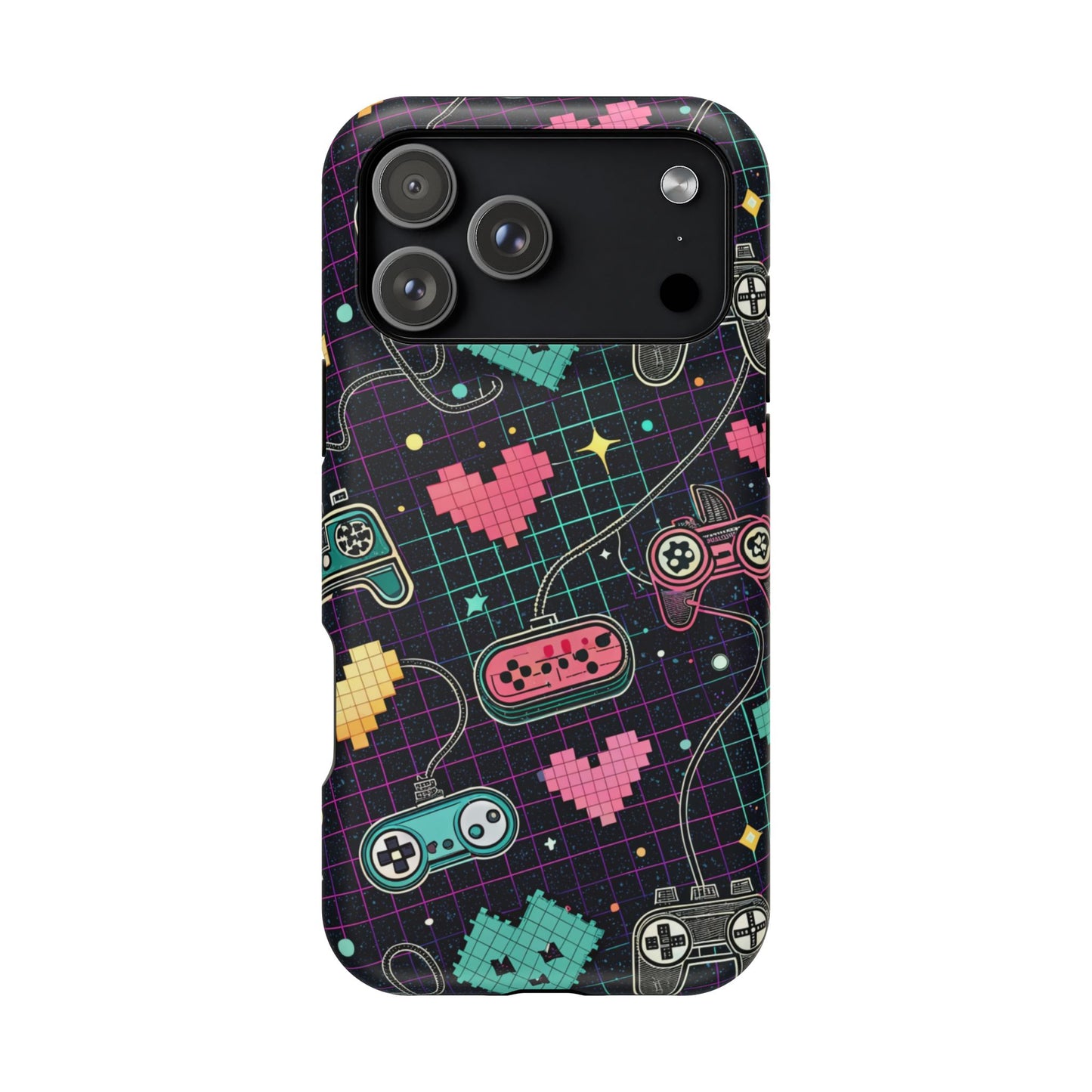 Retro Gamer Inspired Phone Case – Durable Dual-Layer iPhone Case with MagSafe