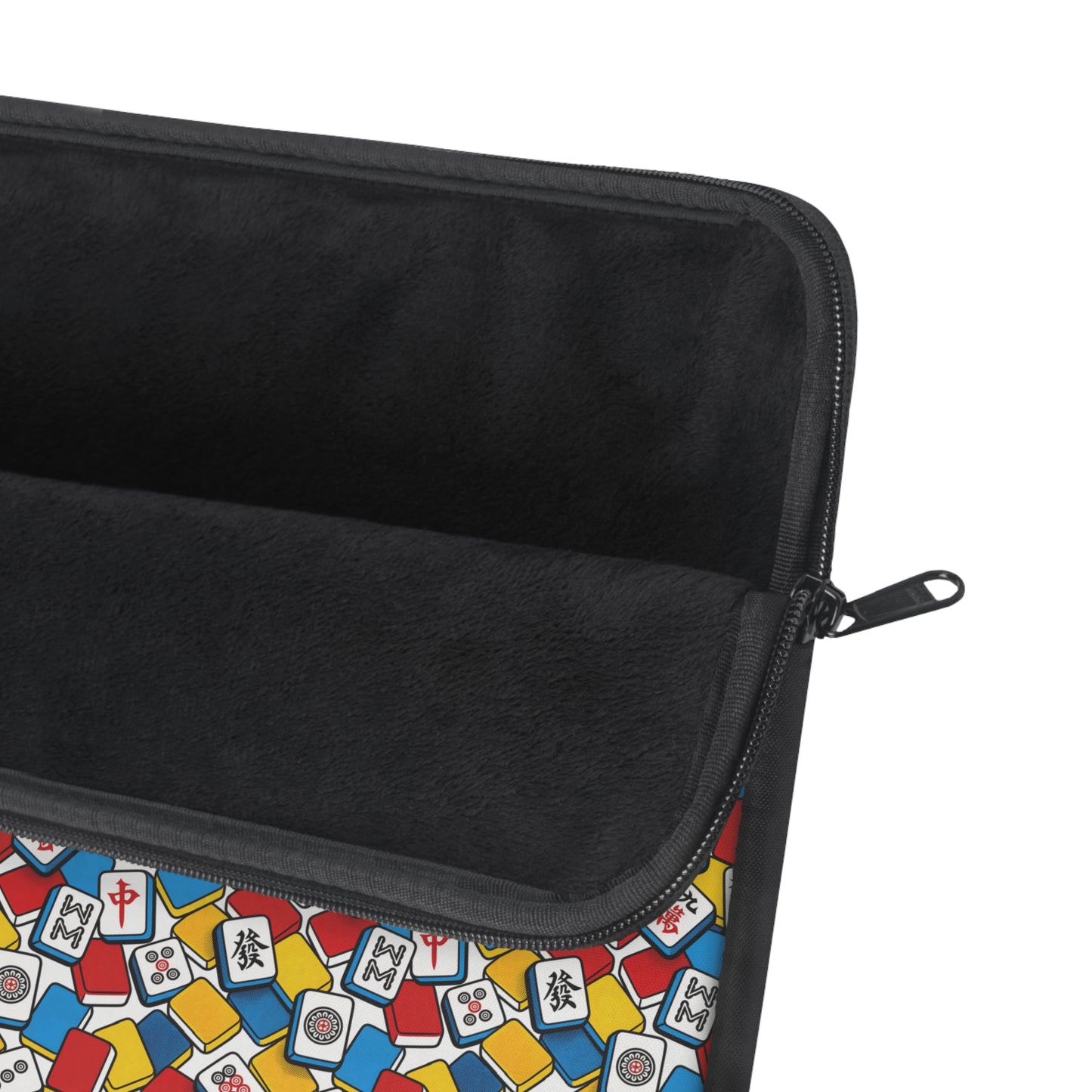 Vibrant Mahjong Laptop Sleeve — Colorful Tile Design Case