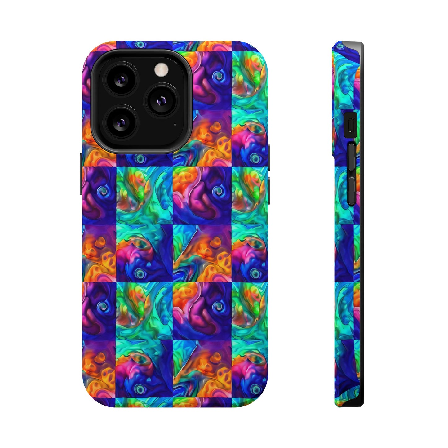 Abalone Swirl iPhone Case — Glowing Shell Impact-Resistant Case
