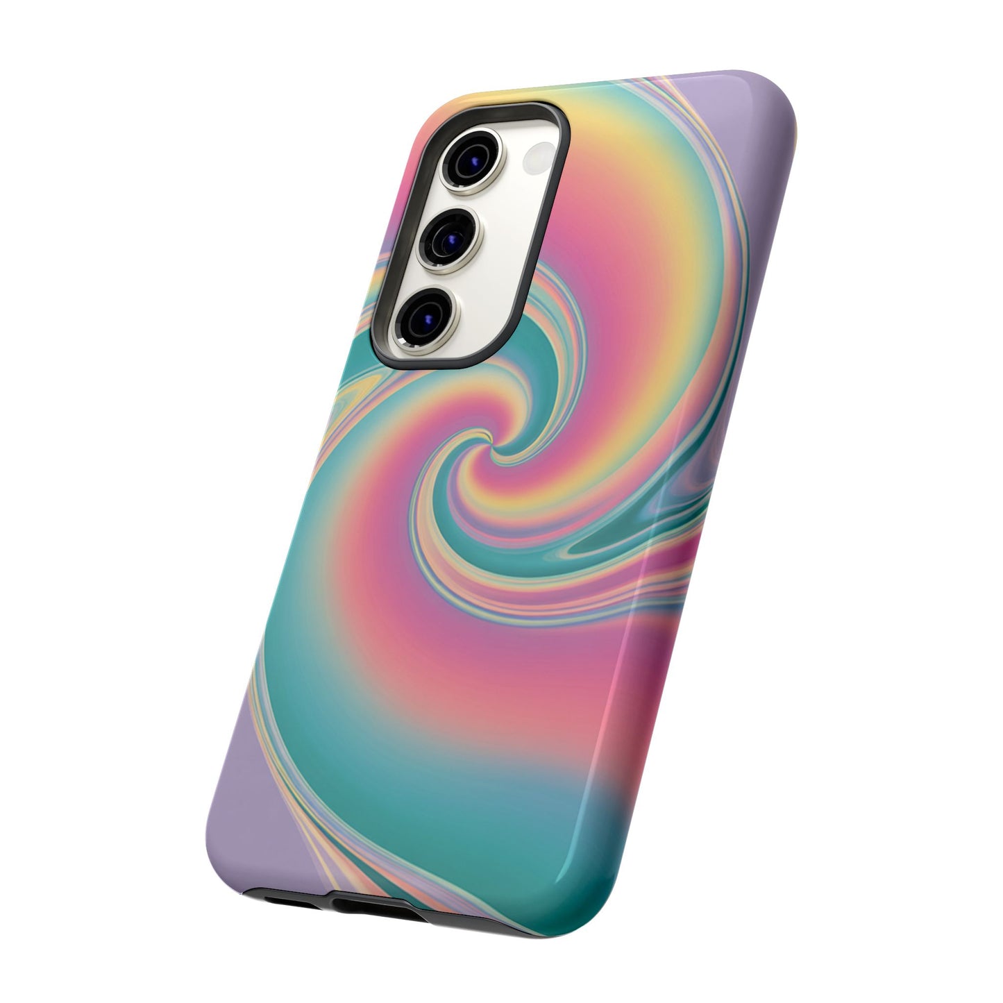 Cotton Candy Rainbow Swirl Design Samsung Tough Case