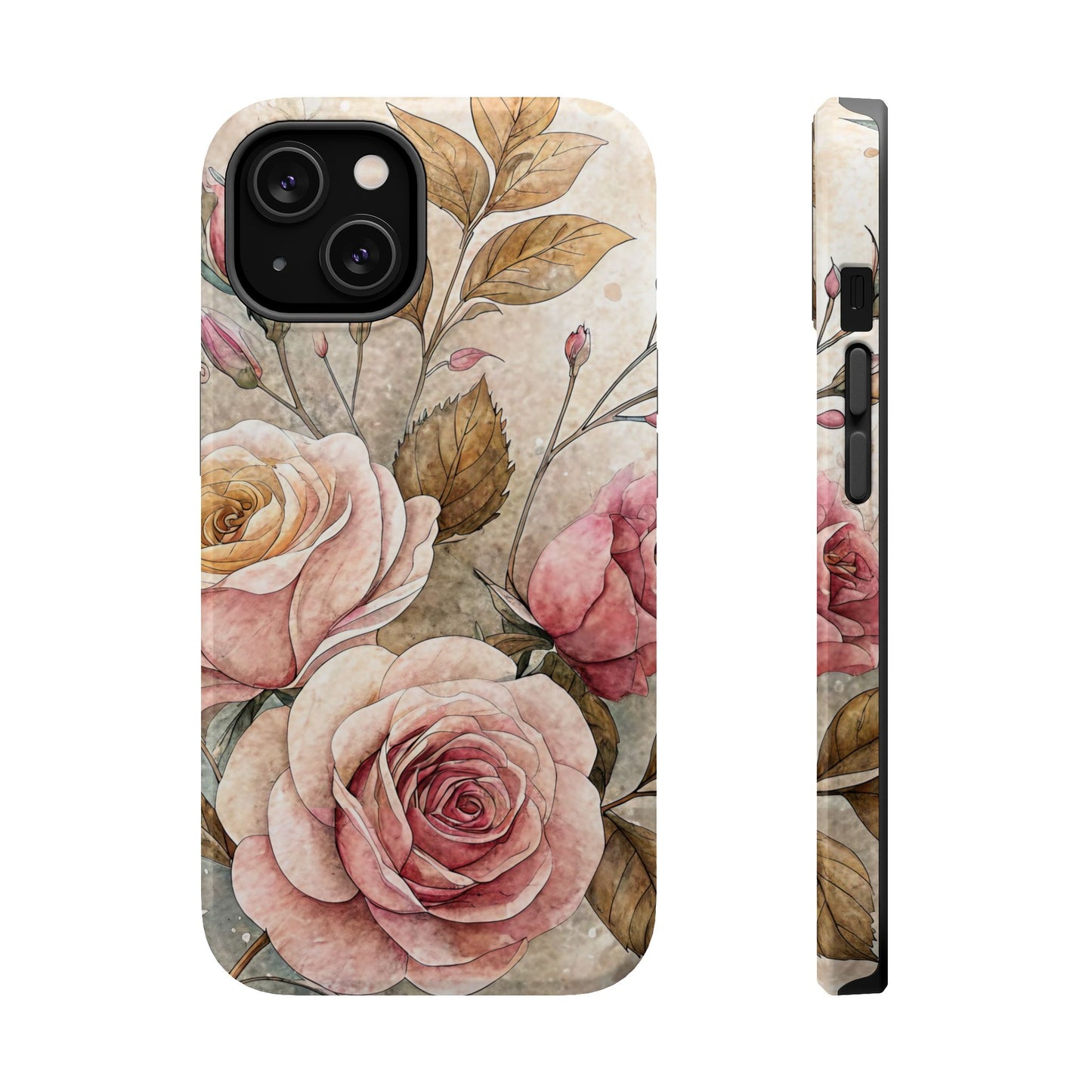 Vintage Rose iPhone Tough Case