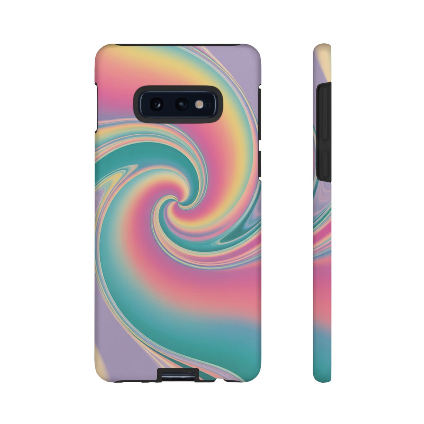 Cotton Candy Rainbow Swirl Design Samsung Tough Case