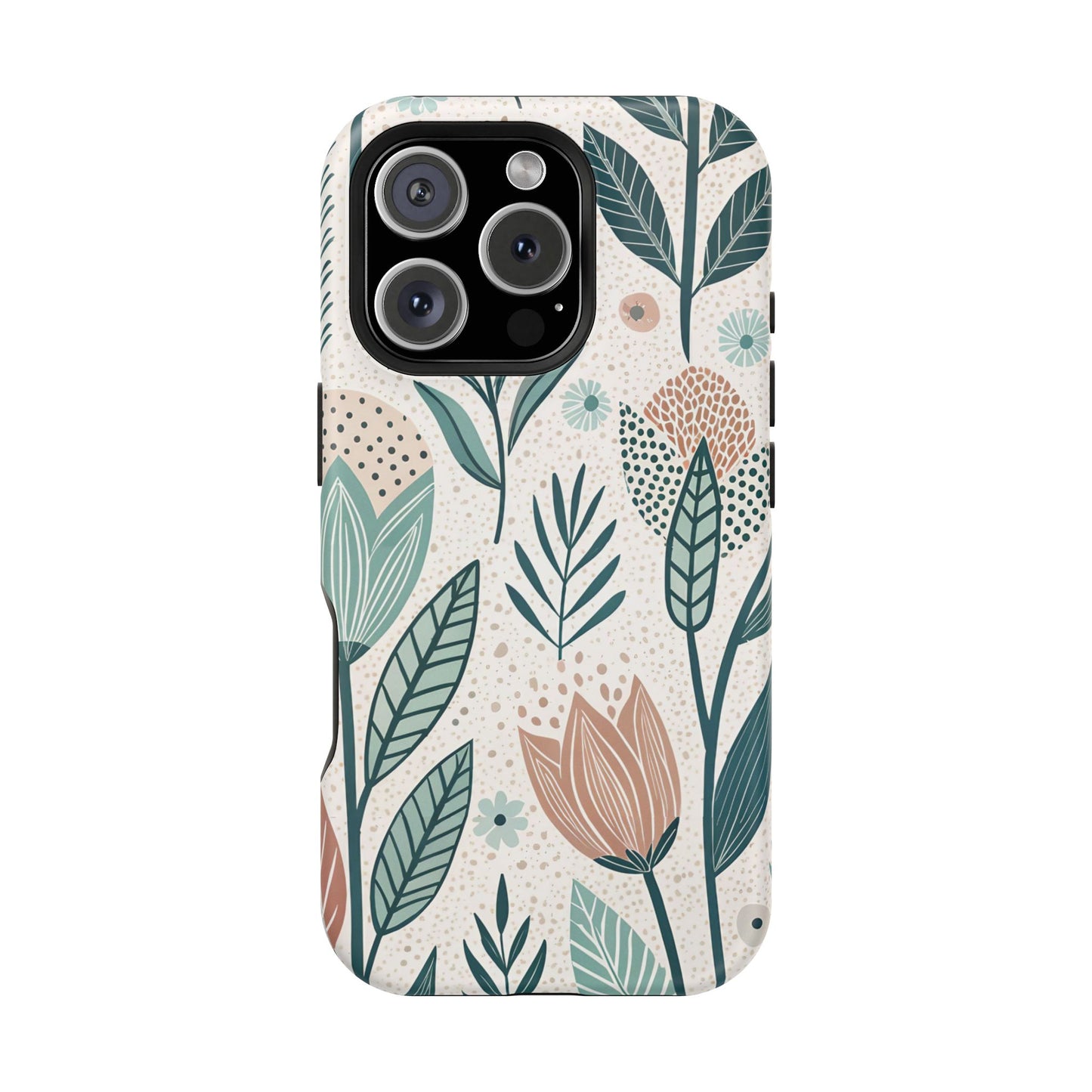Swedish Inspired Floral design iPhone Tough Case