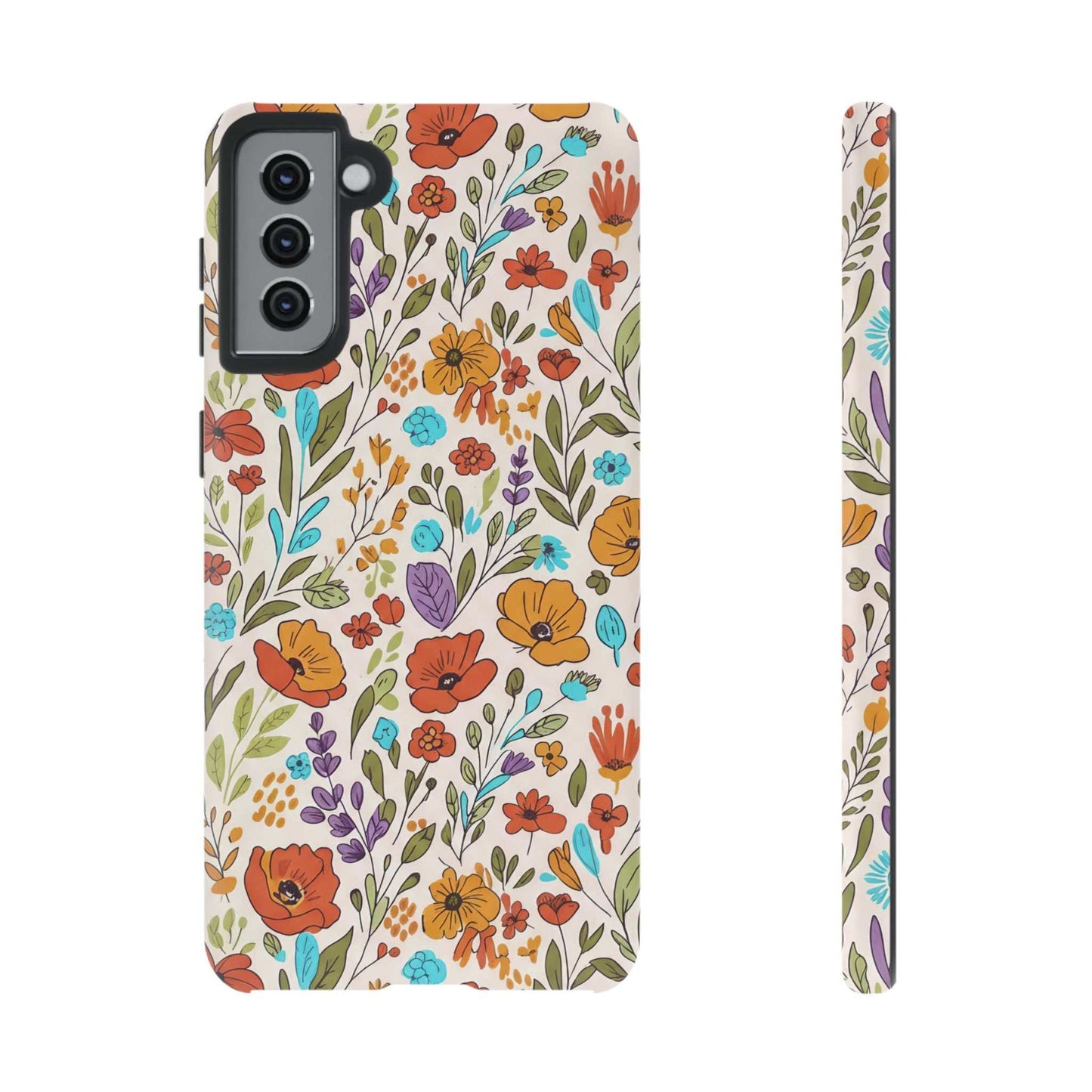 Floral Drawing Inspire Samsung Phone Case