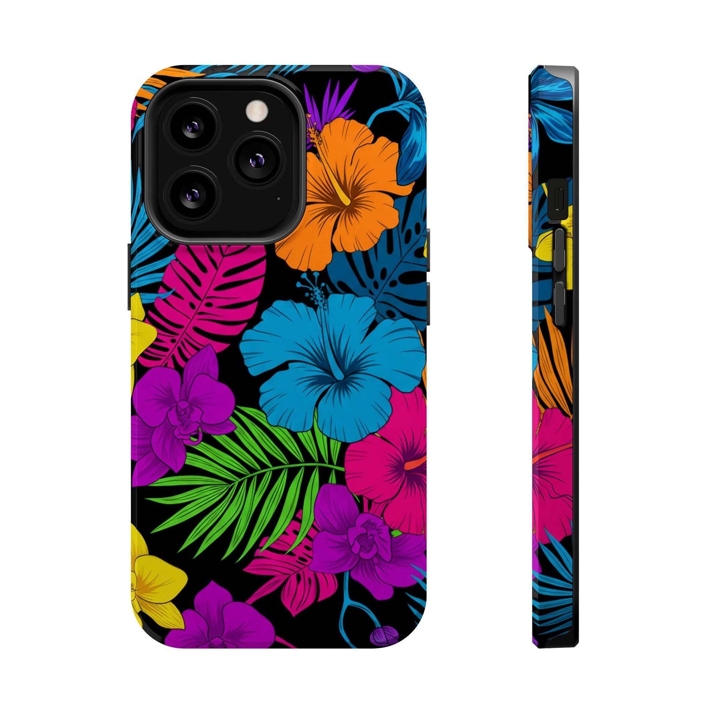 Modern Tropical Floral Design iPhone Case