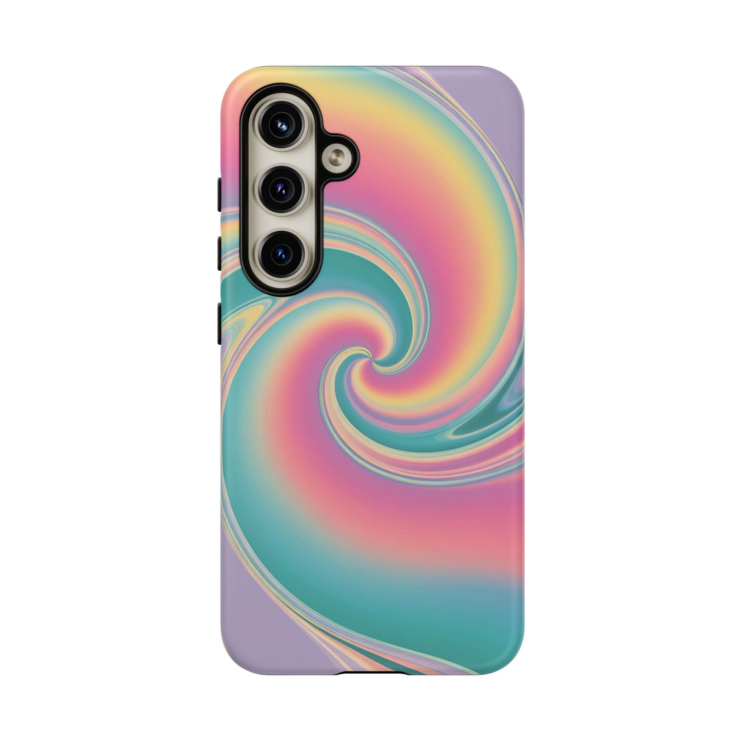 Cotton Candy Rainbow Swirl Design Samsung Tough Case