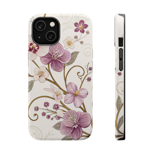 Purple Flower Design iPhone Tough Case