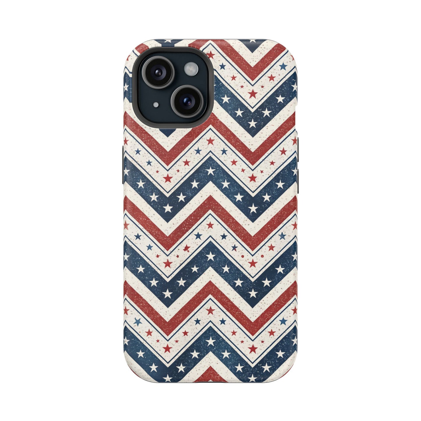 iPhone Tough Case - Vintage Stars and Stripes Design