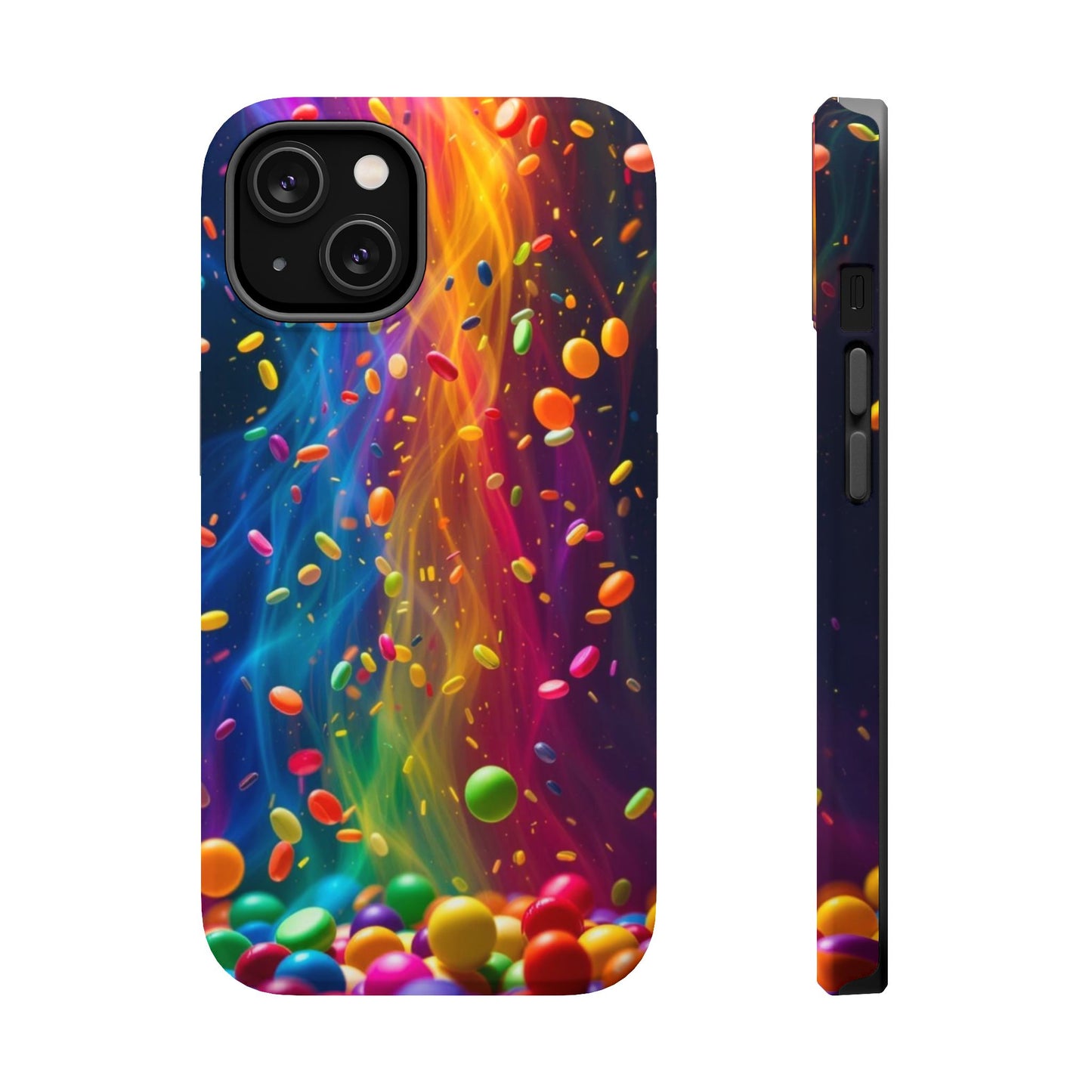 Rainbow Candy Rain iPhone Tough Case