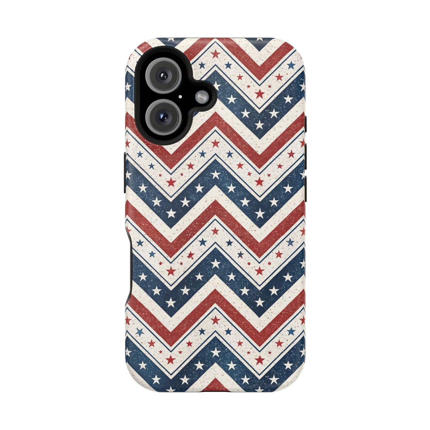 iPhone Tough Case - Vintage Stars and Stripes Design