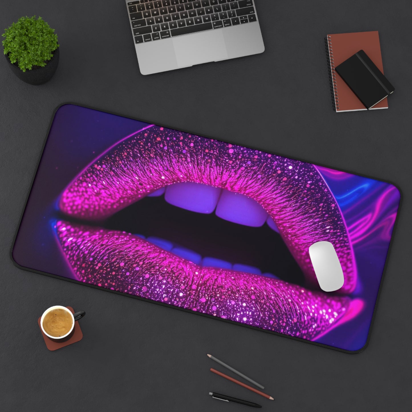 Purple Kiss Desk Mat