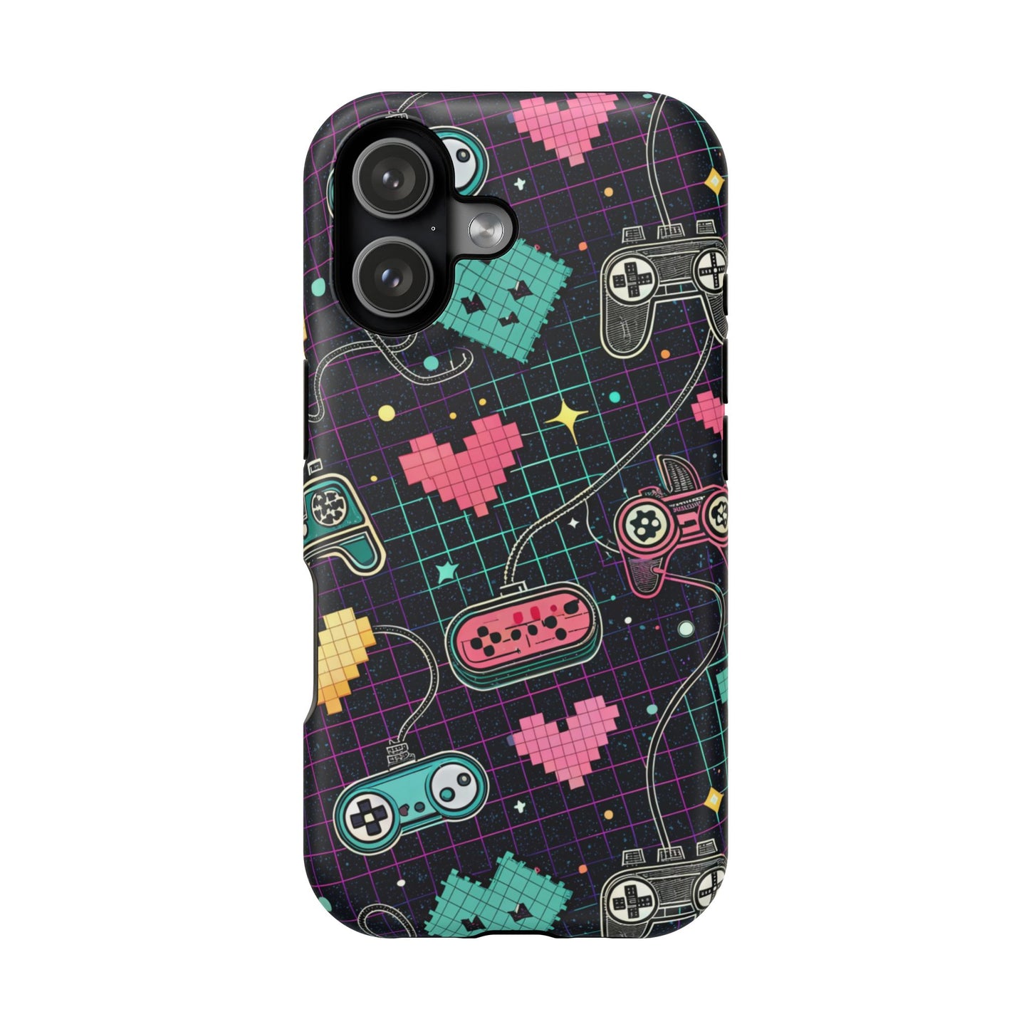 Retro Gamer Inspired Phone Case – Durable Dual-Layer iPhone Case with MagSafe