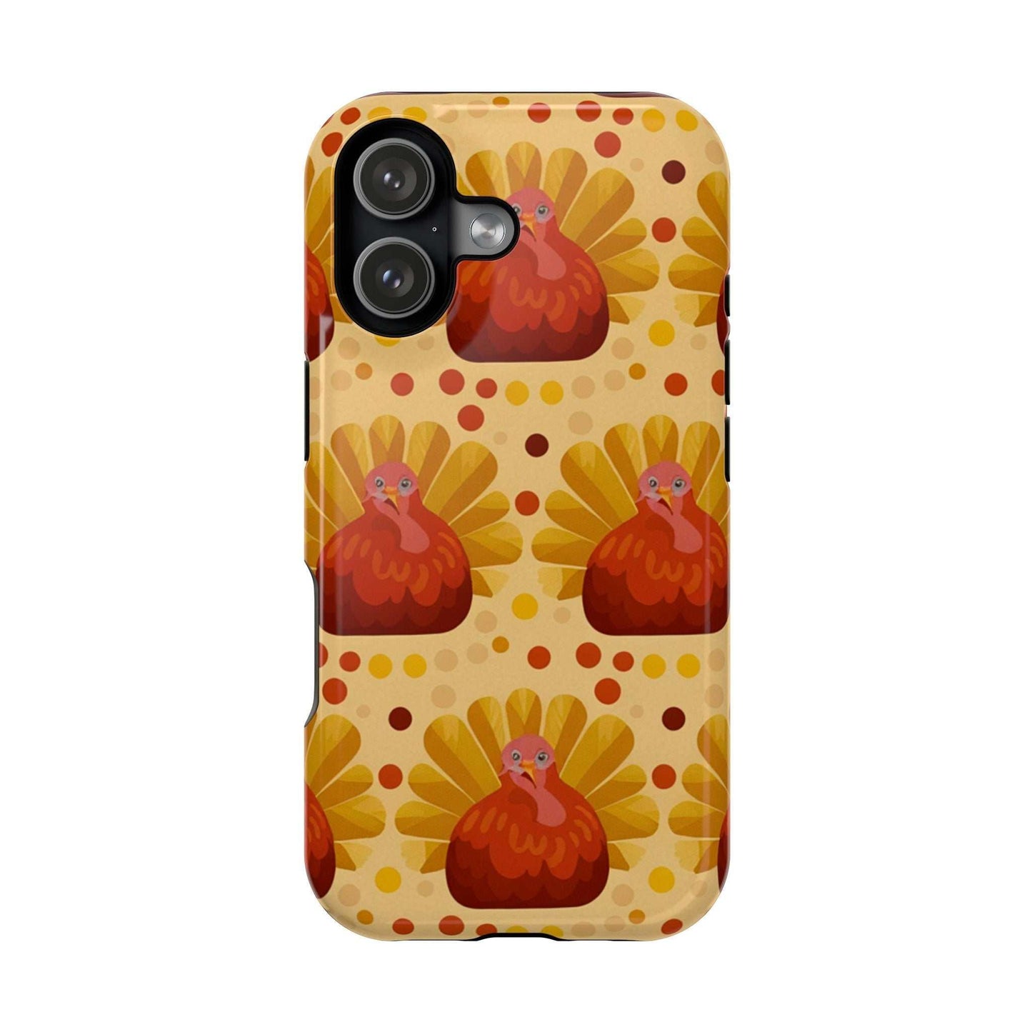 Turkey Celebration iPhone Case with festive turkey design and durable dual-layer protection
