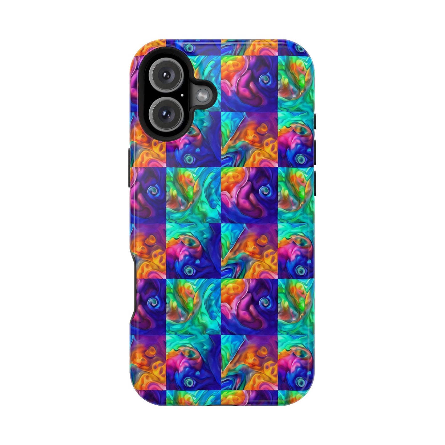 Abalone Swirl iPhone Case — Glowing Shell Impact-Resistant Case