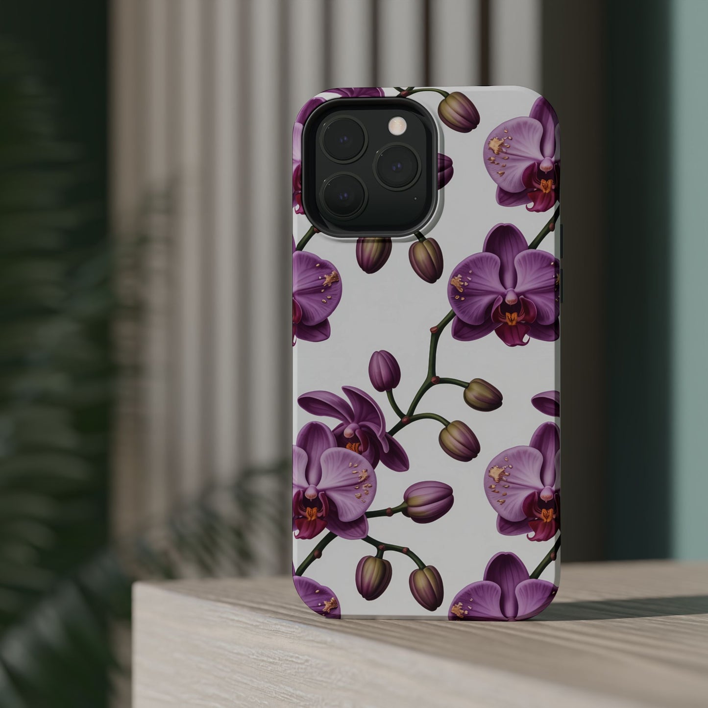 Purple Orchid Design iPhone Tough Case