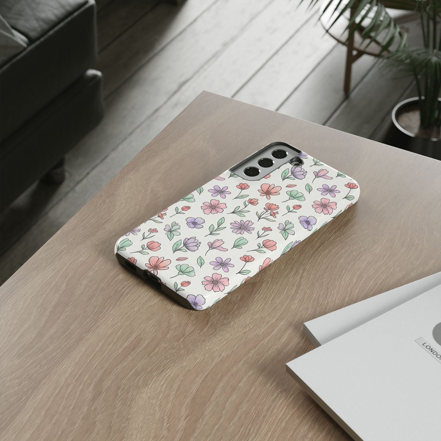 Floral Tough Cases — Artistic Flower Samsung Phone Case
