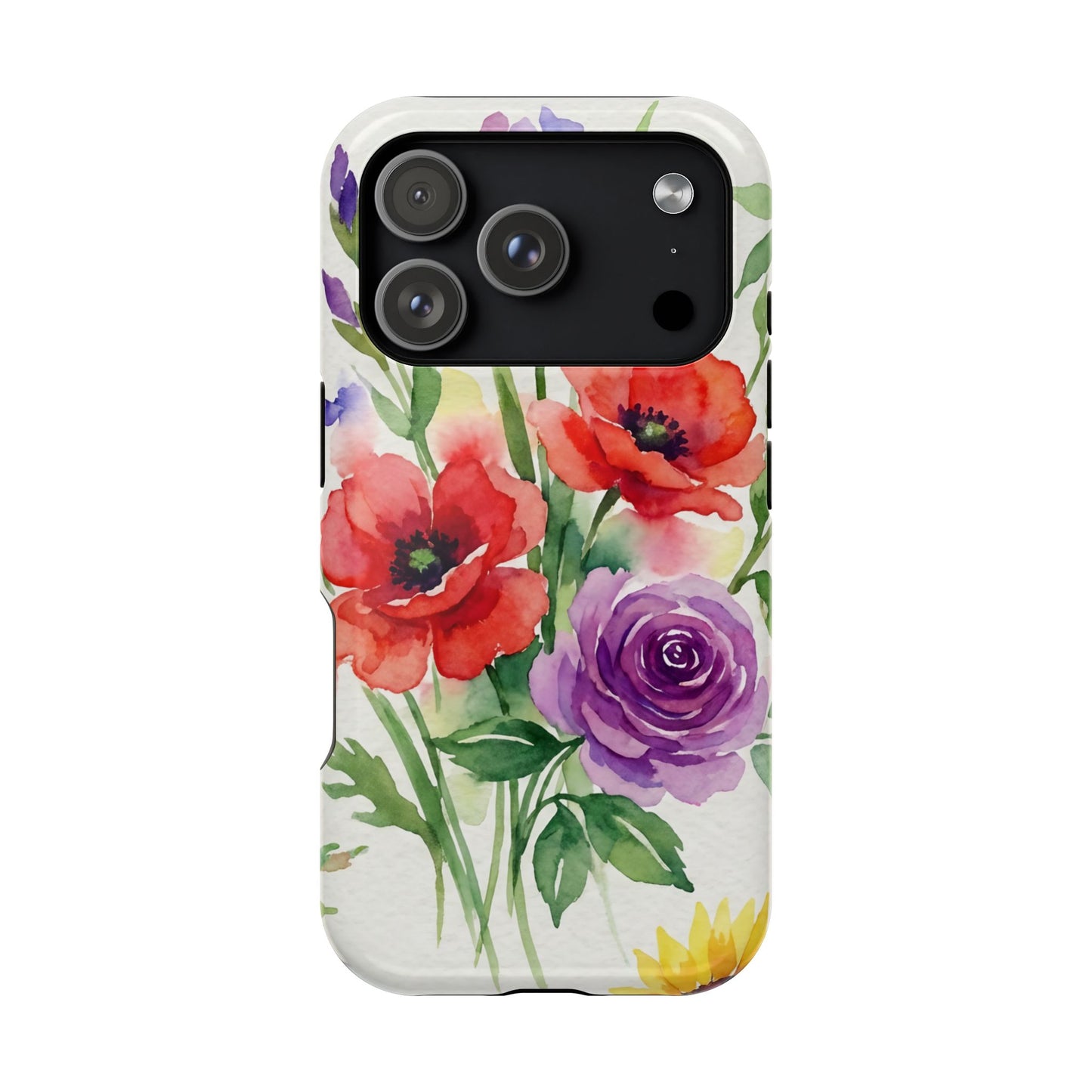 iPhone Case — Watercolor Bouquet Magnetic Impact-Resistant Case
