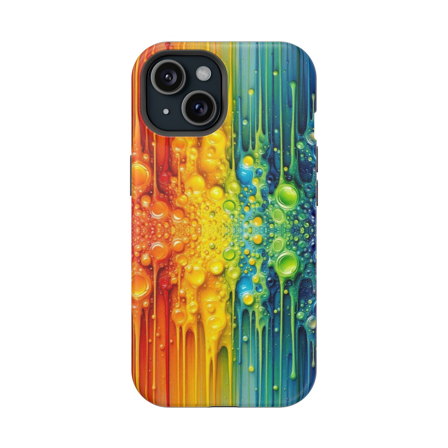 Rainbow Paint Splash iPhone Tough Case