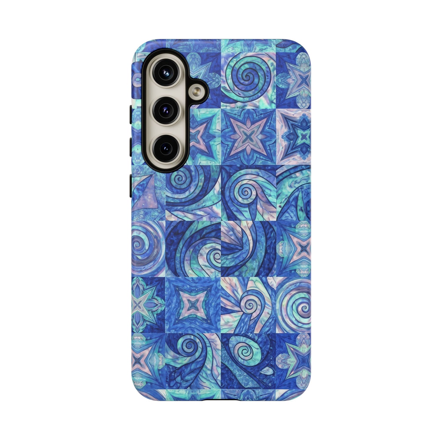 Sea Blue Abstract Samsung Tough Phone Case