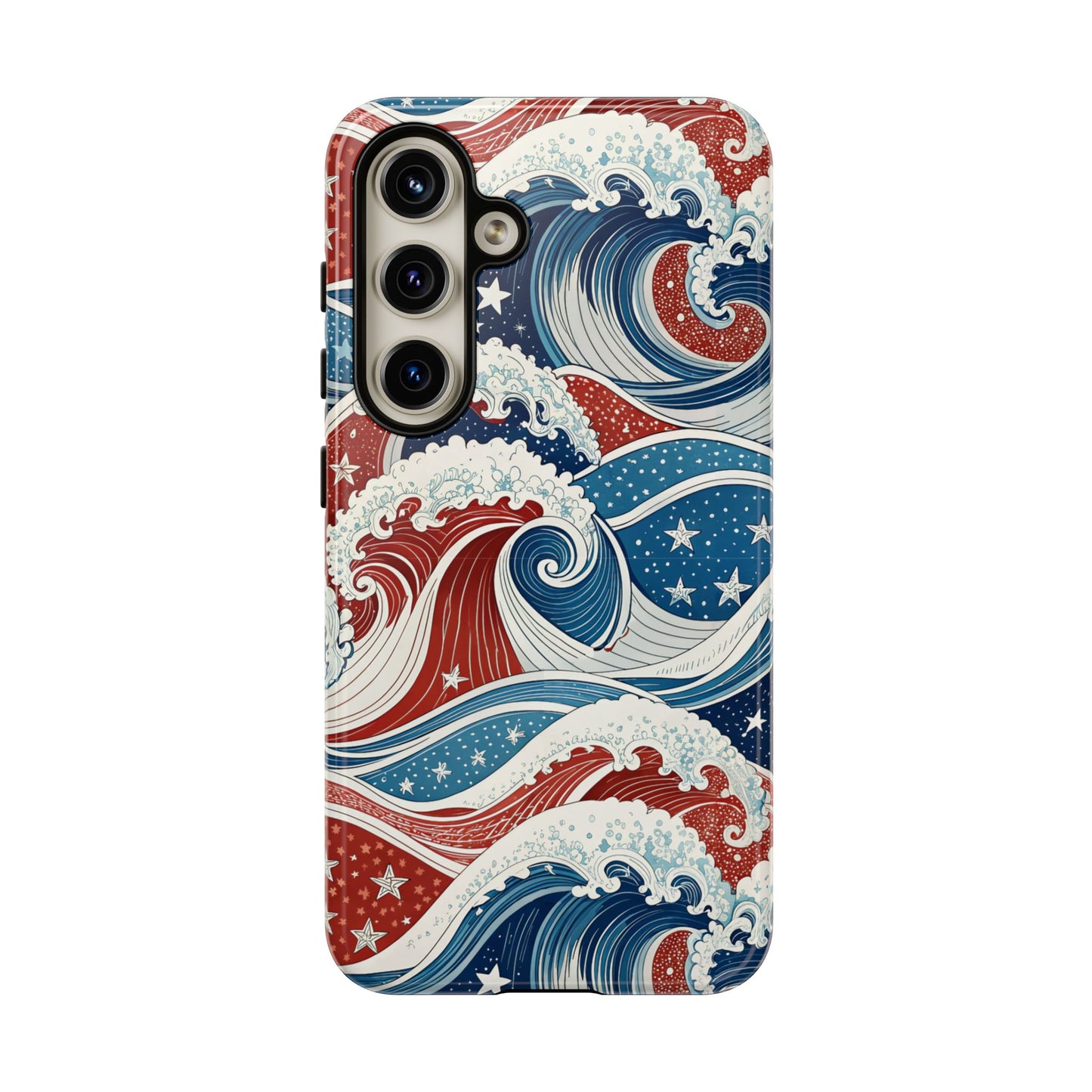 Patriotic Waves Samsung Tough Case Phone Case