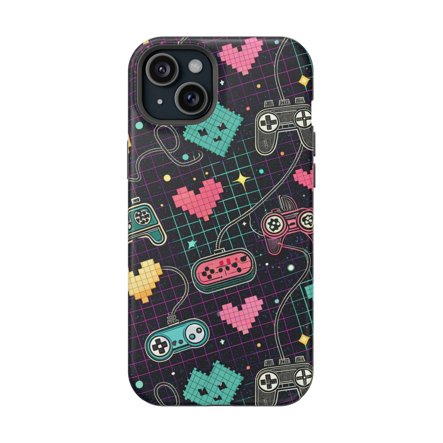 Retro Gamer Inspired Phone Case – Durable Dual-Layer iPhone Case with MagSafe