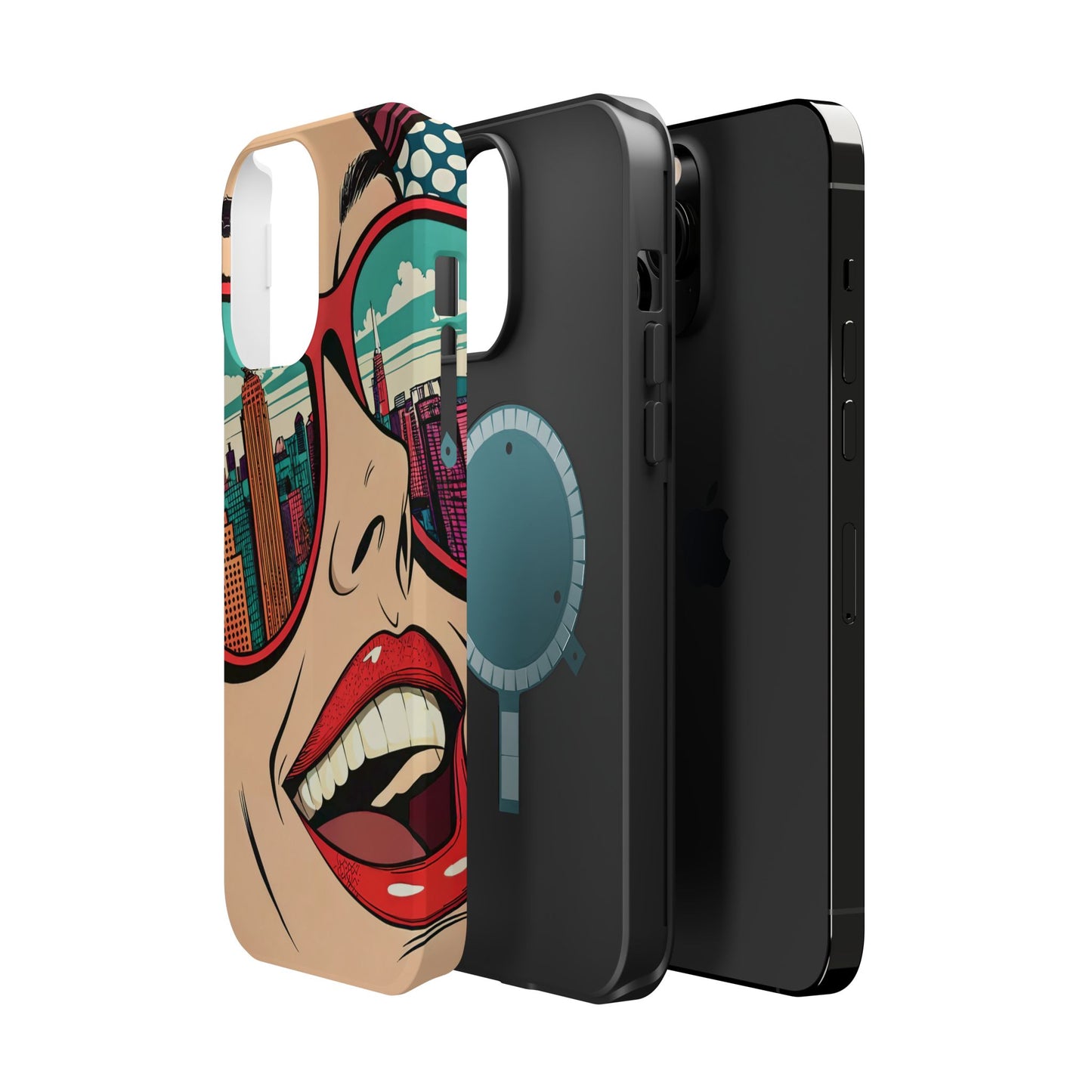 City View Pop Art Design iPhone Tough Case